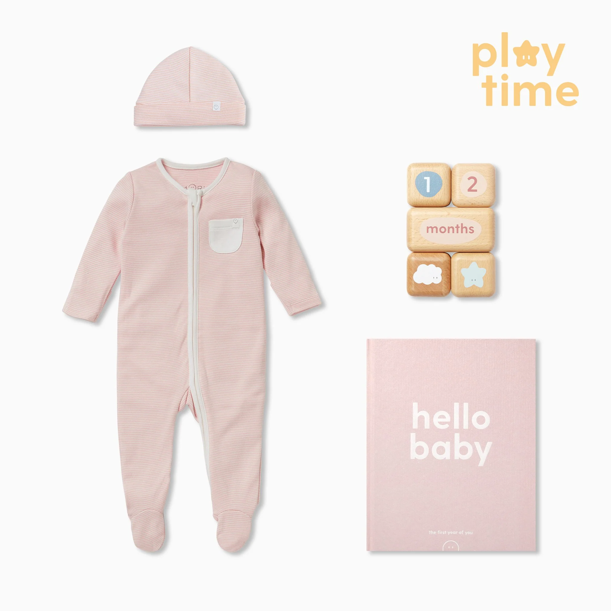 Baby Milestone & Clever Zip Sleepsuit Gift Set - Image 2