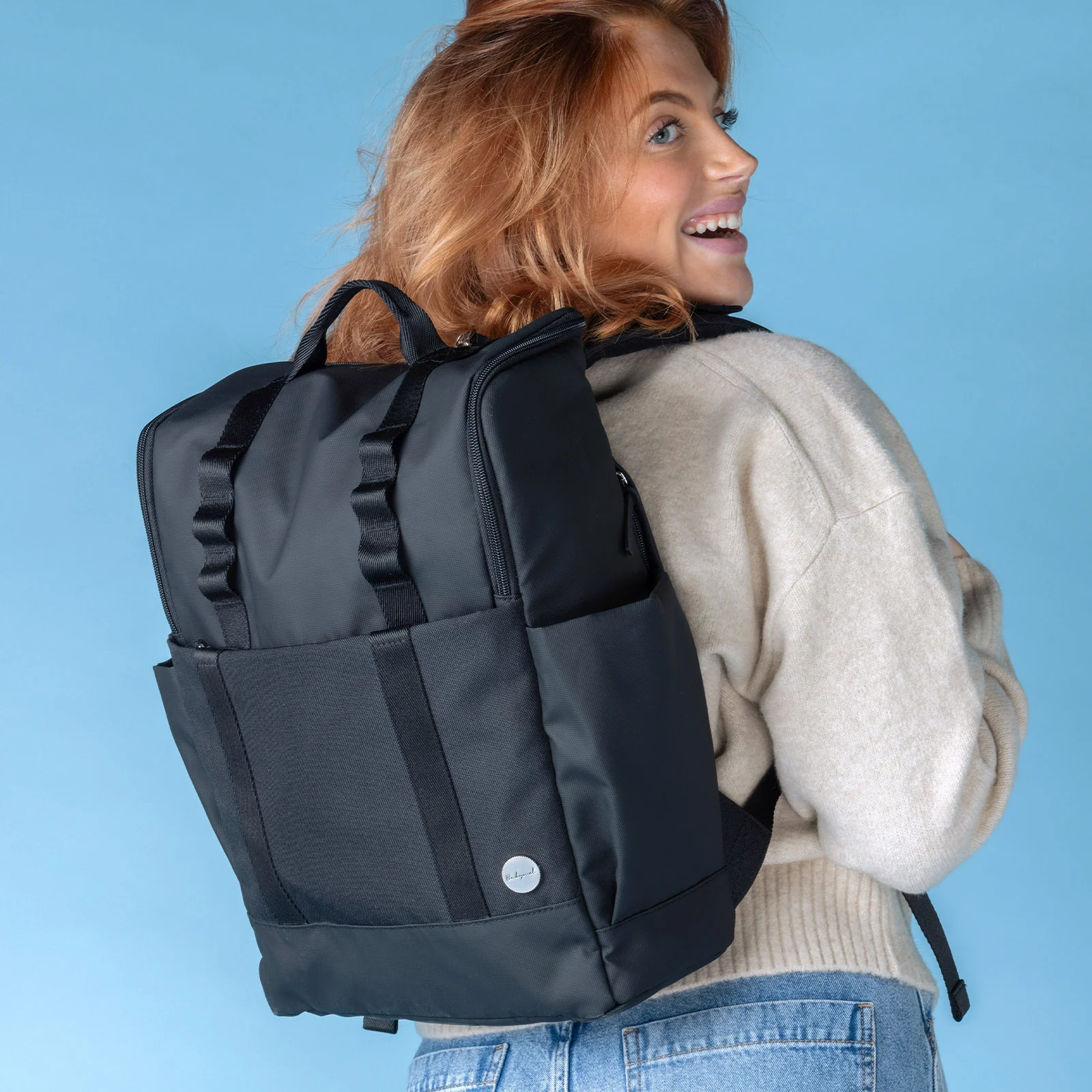 Babymel Finn Changing Backpack - Black - Image 6