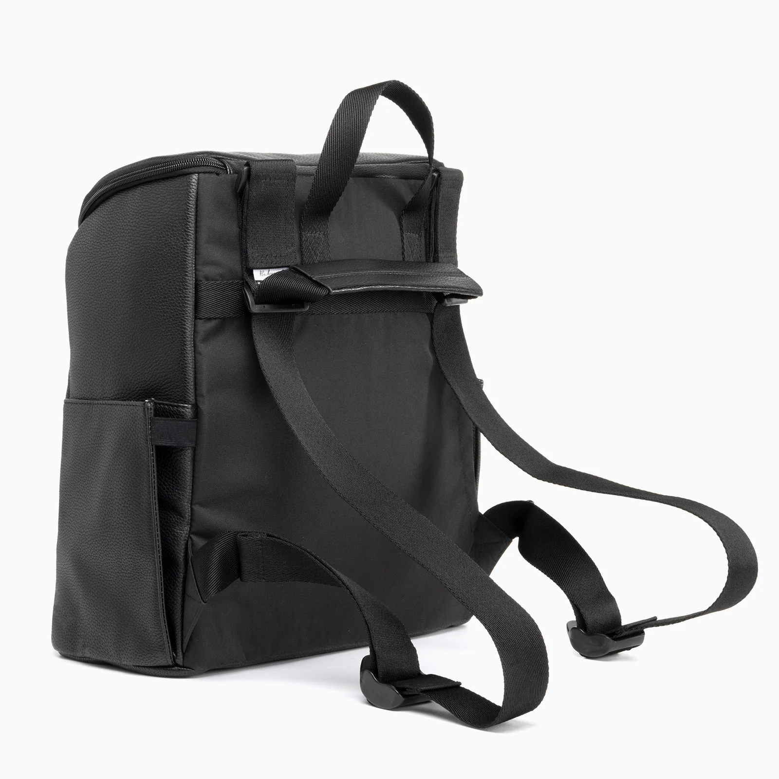 Babymel Lennox Vegan Leather Convertible Changing Backpack - Black - Image 6
