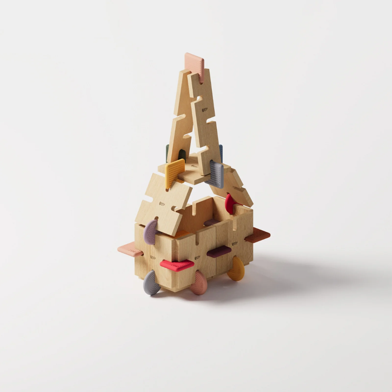 Bavvic Wooden Builder Set 48 pieces - Image 6