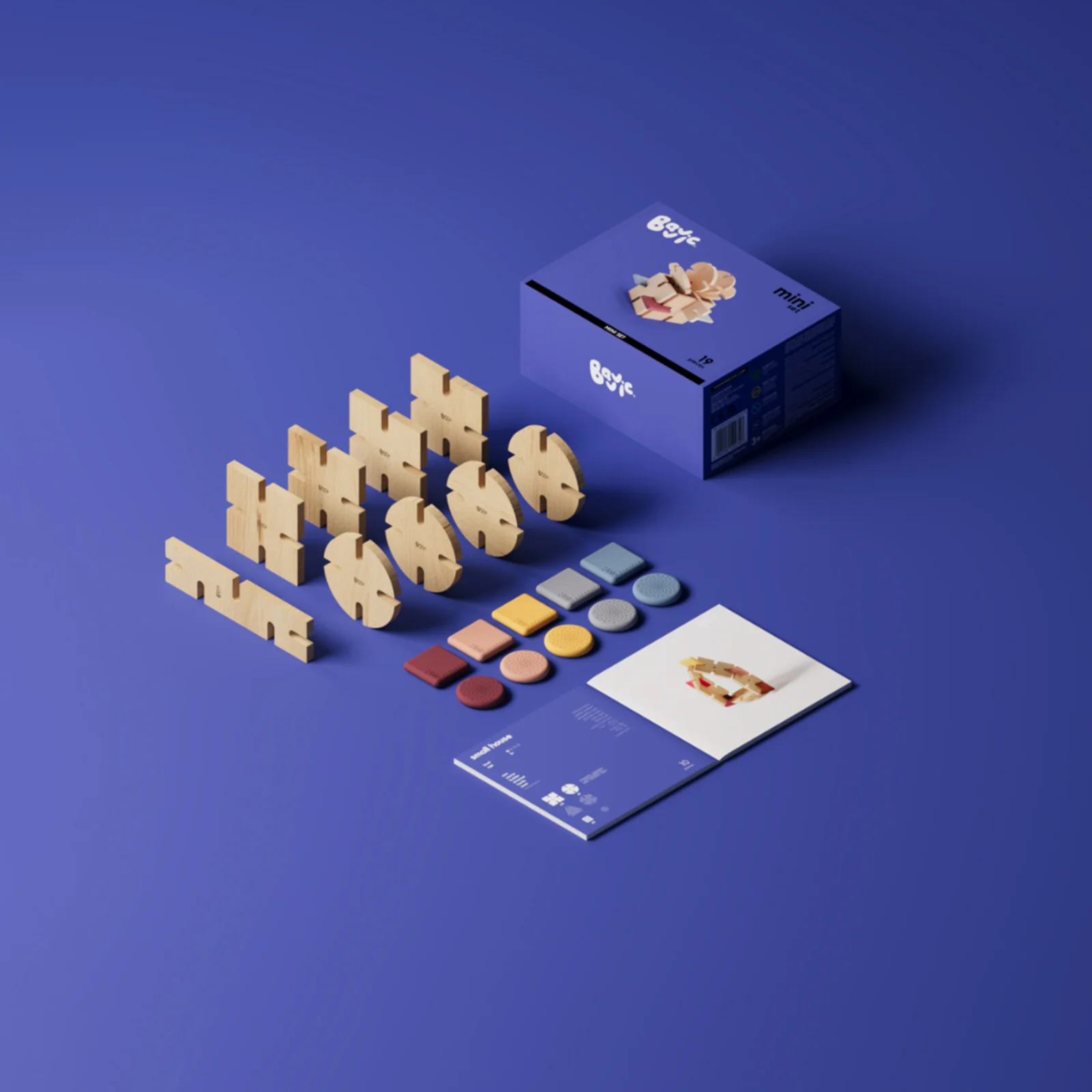 Bavvic Wooden Mini Set 19 pieces