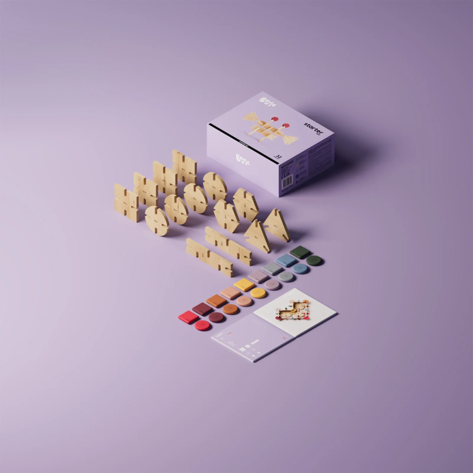 Bavvic Wooden Starter Set 32 pieces