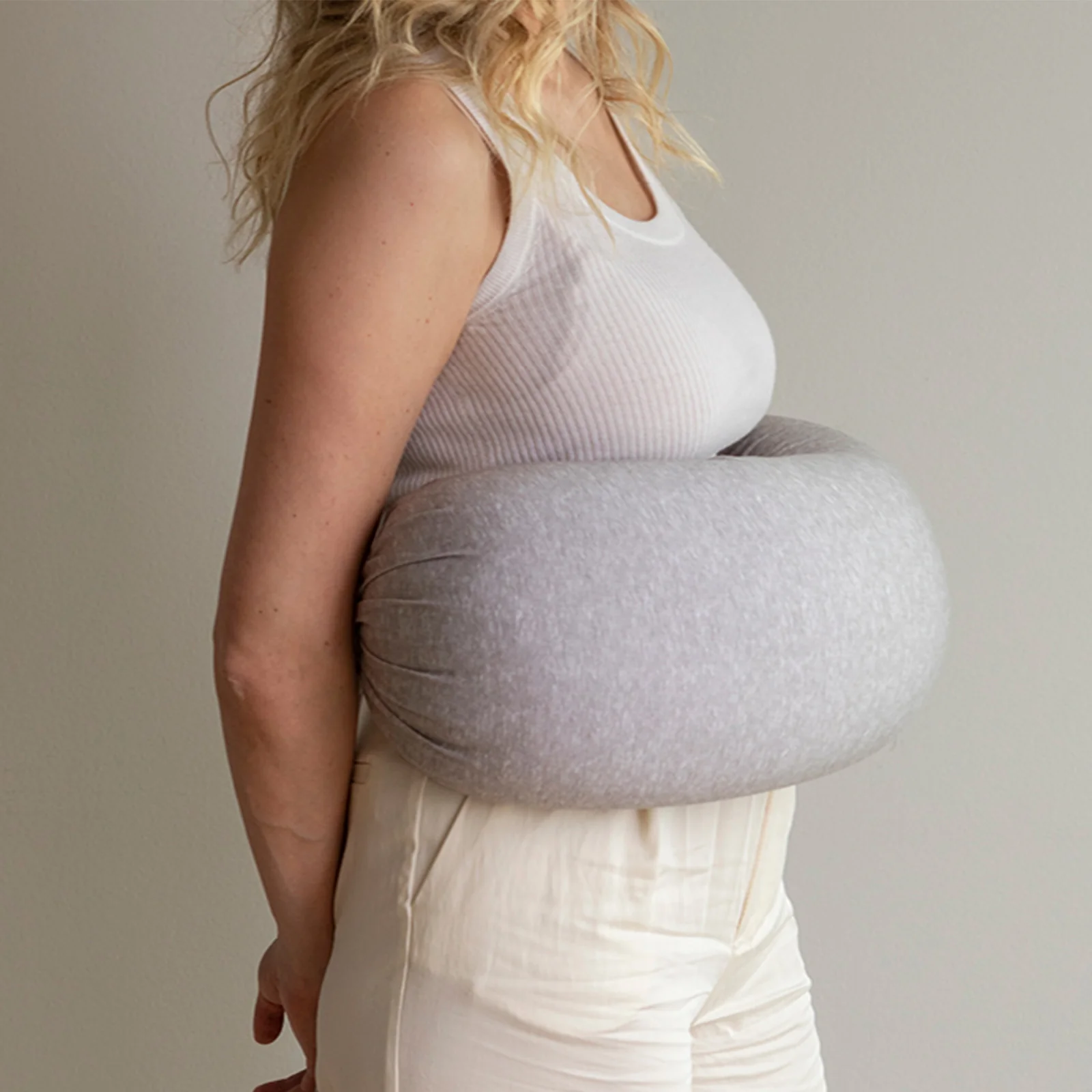 bbhugme Nursing Pillow - Melange Grey - Image 4