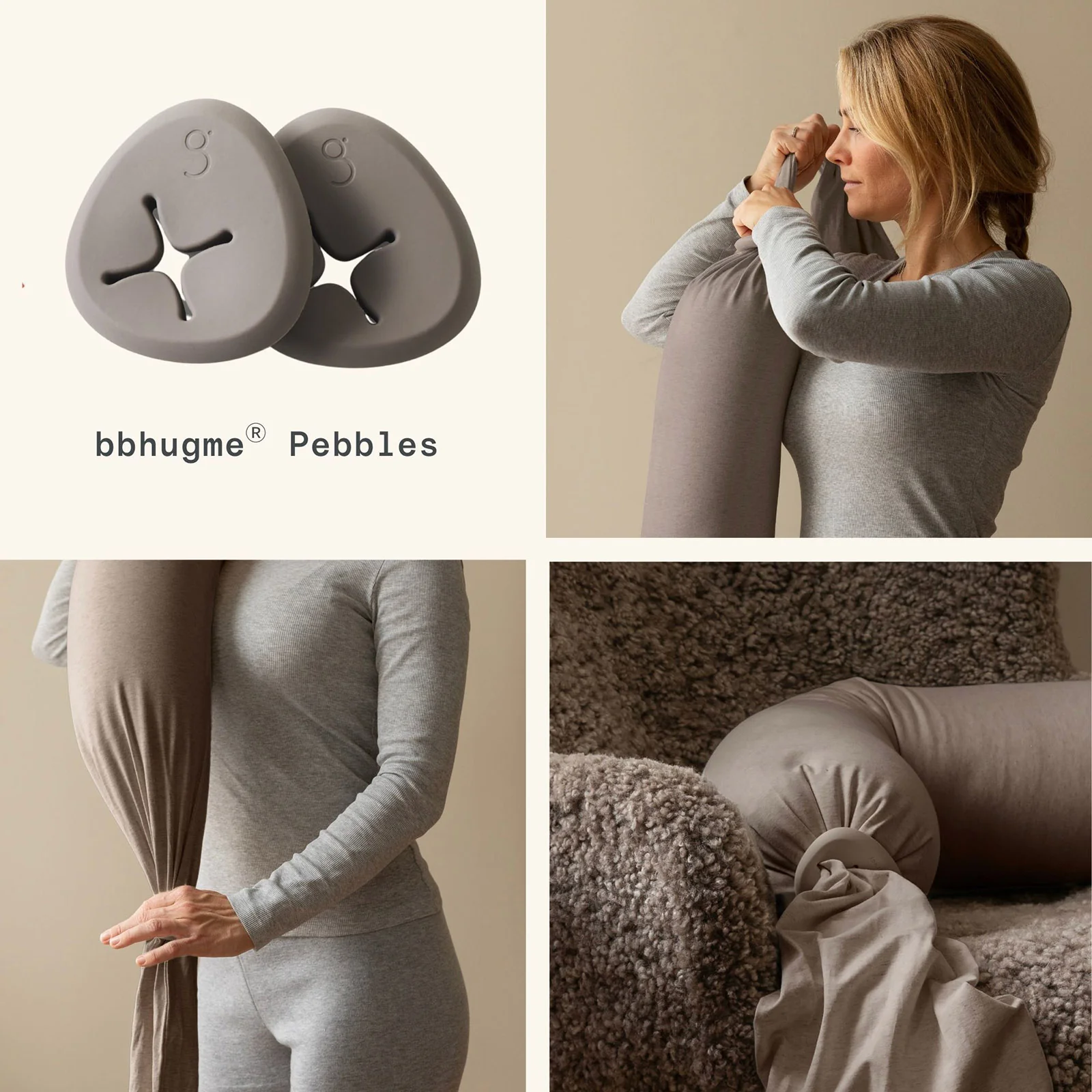 bbhugme Nursing Pillow - Hazel Brown - Image 6