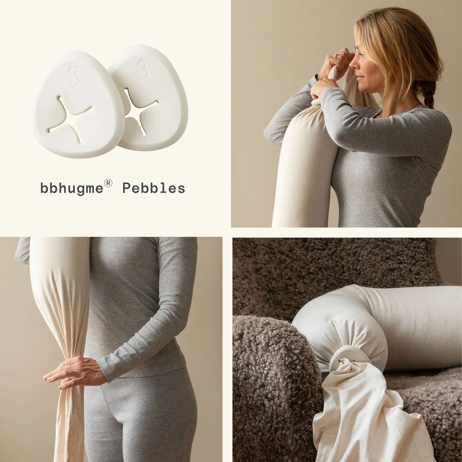 bbhugme Nursing Pillow - Soft White - Image 7