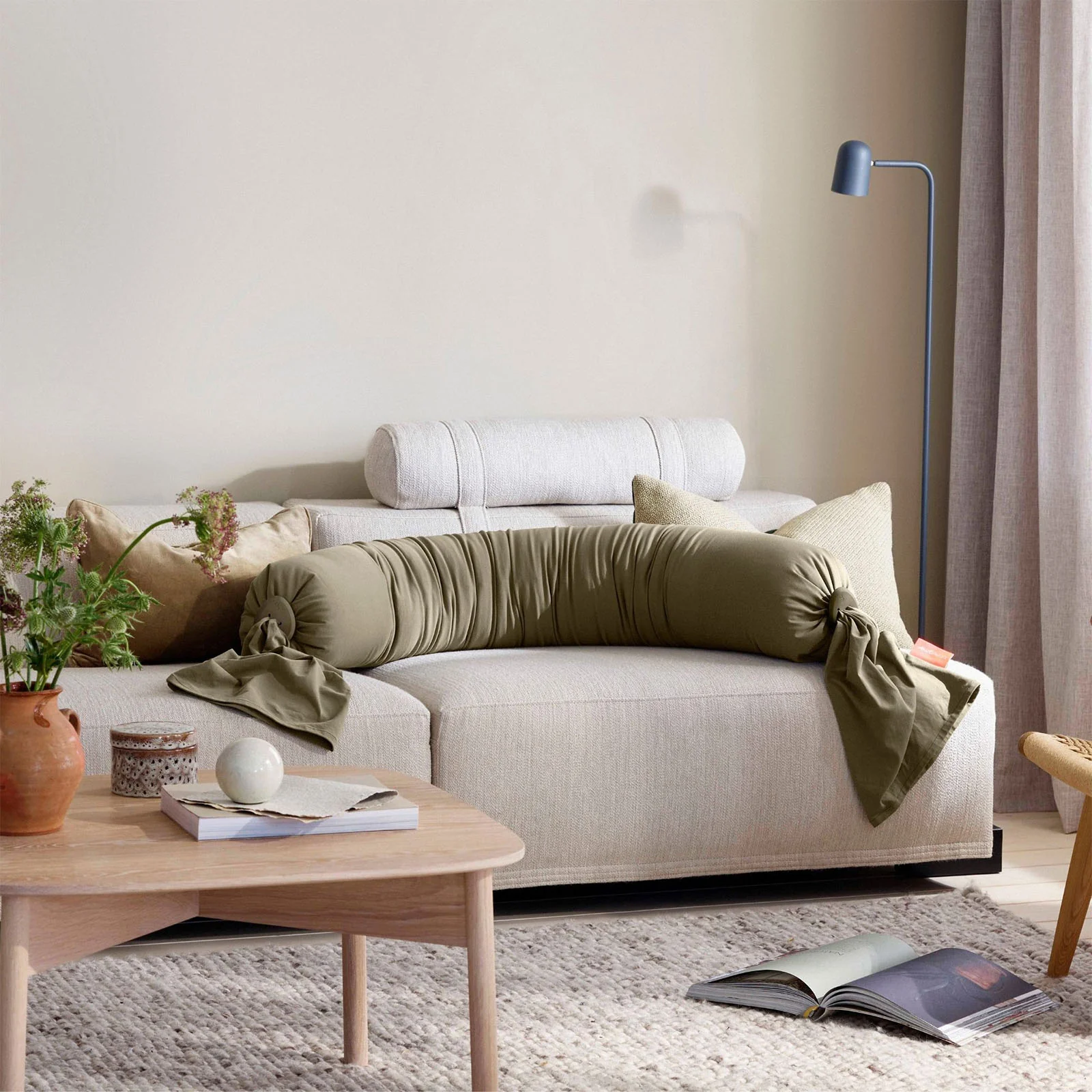 bbhugme Pregnancy Pillow - Dusty Olive - Image 4