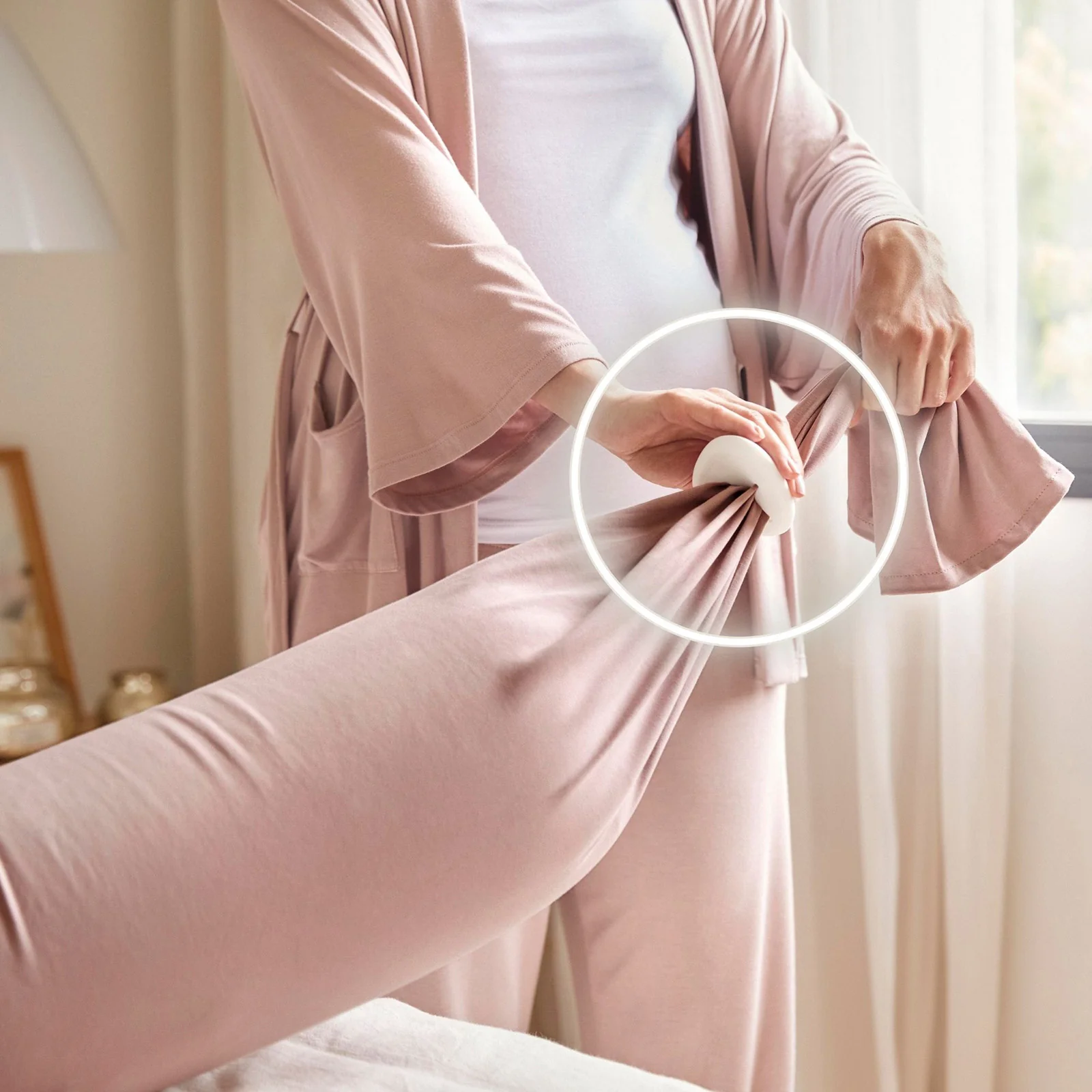 bbhugme Pregnancy Pillow - Dusty Pink - Image 6