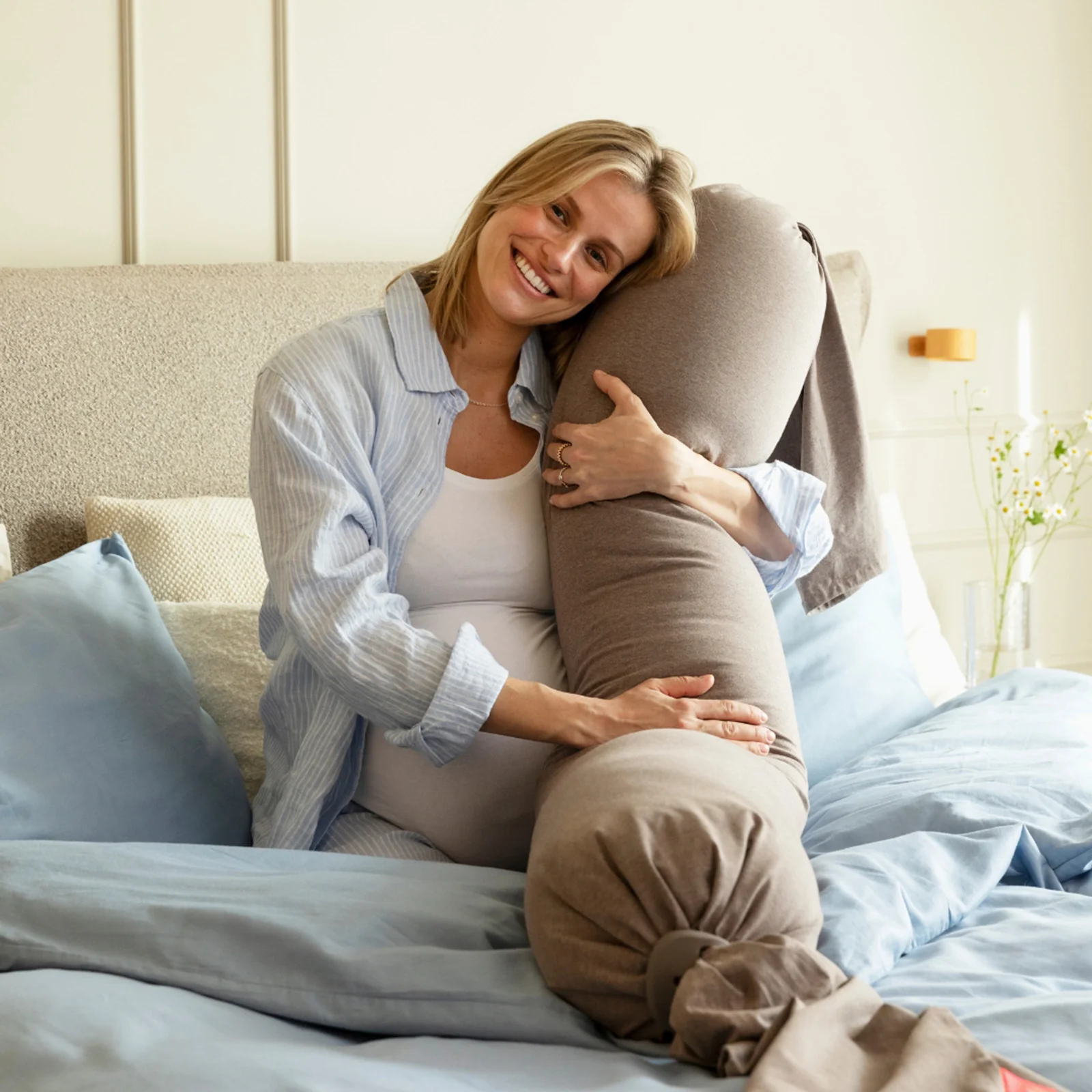 bbhugme Pregnancy Pillow - Hazel Brown - Image 4