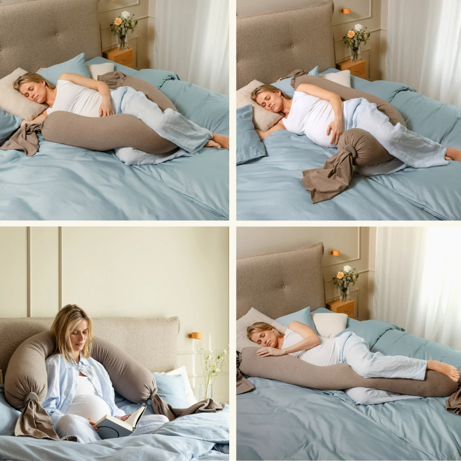 bbhugme Pregnancy Pillow - Hazel Brown - Image 7