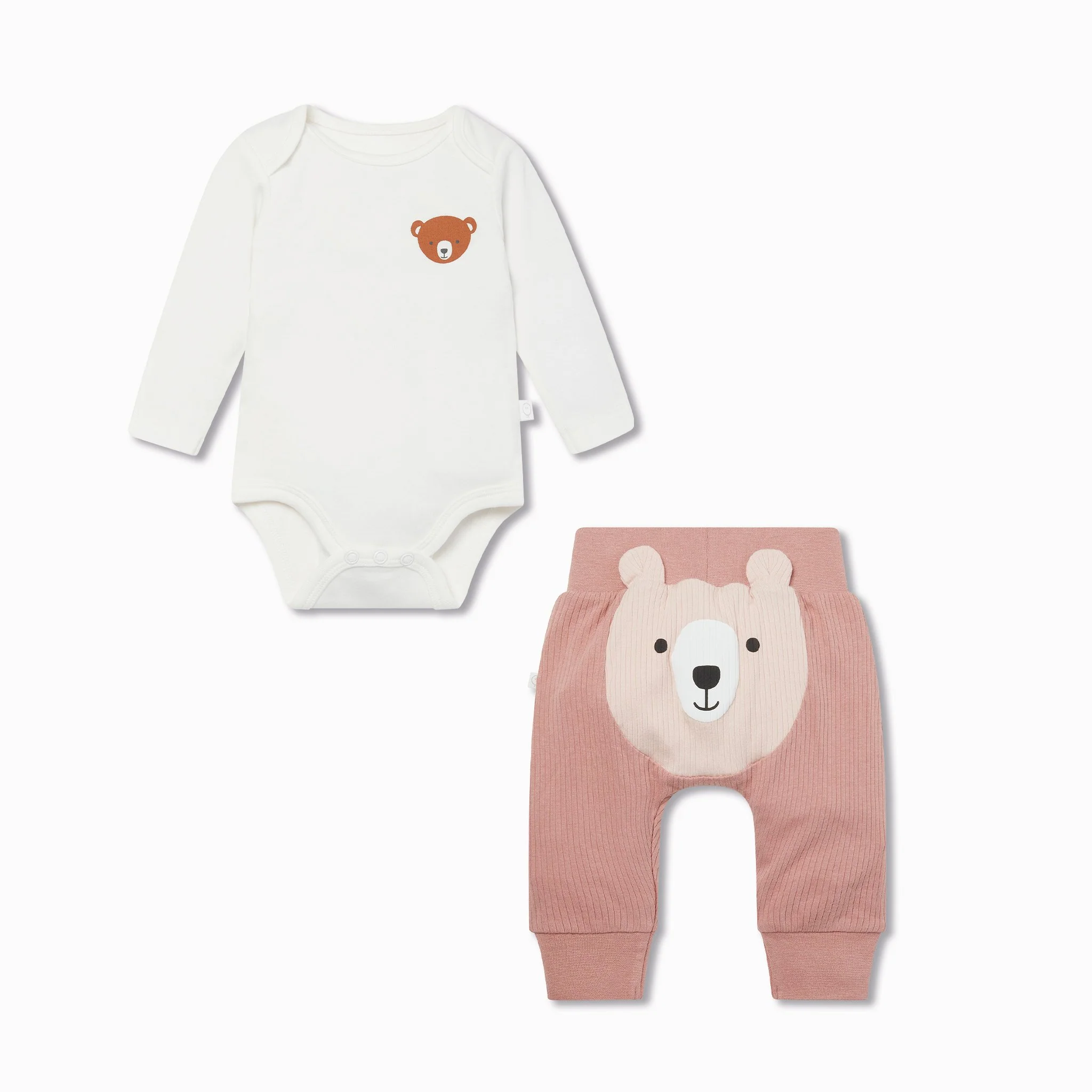 Bear Long Sleeve Bodysuit & Joggers Outfit - Image 3