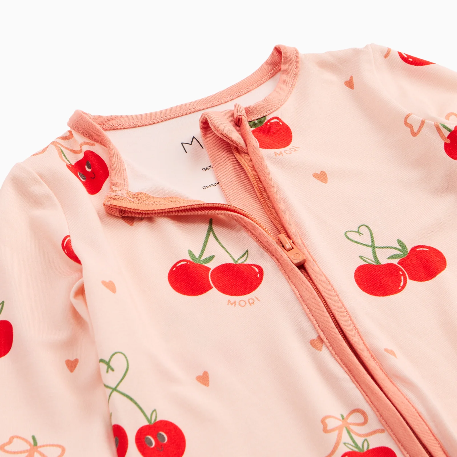Berry Cherry Clever Zip Sleepsuit - Image 5