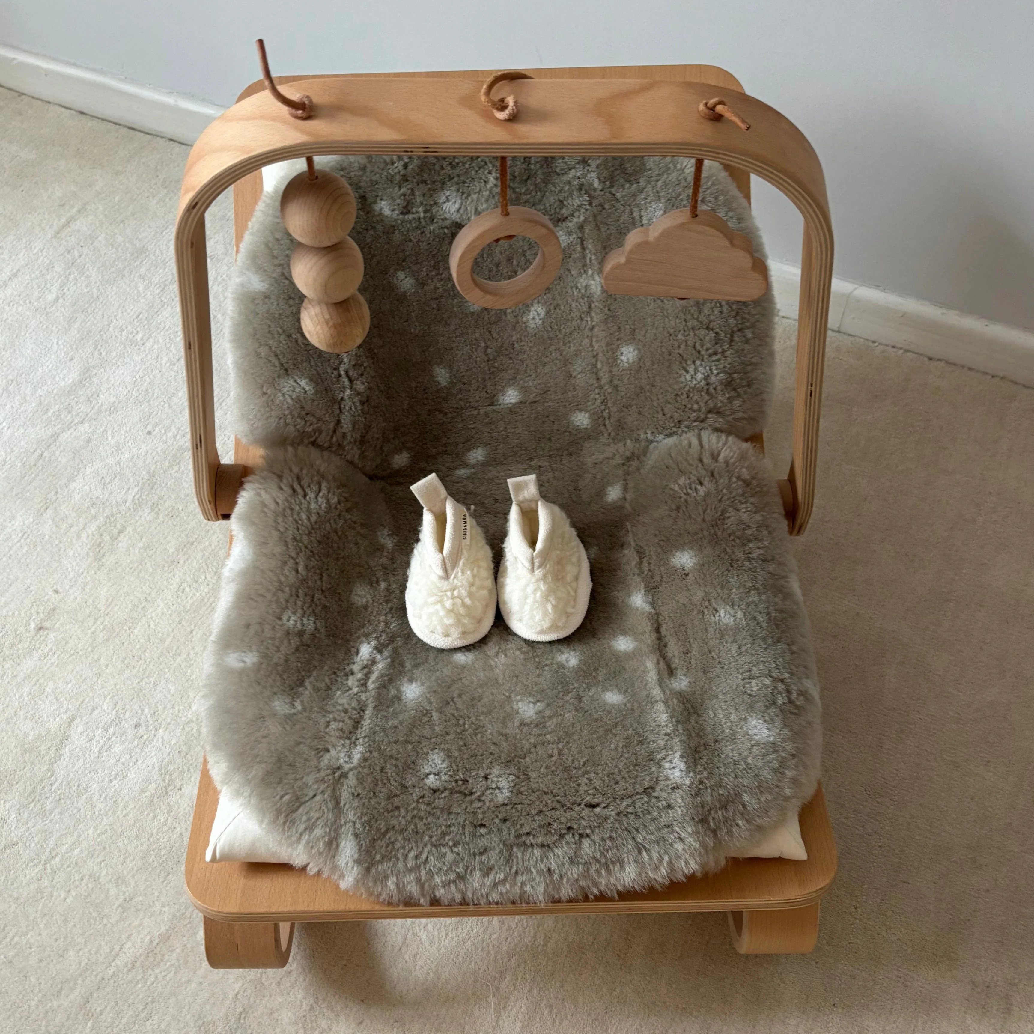 MORI x BINIBAMBA Fawn Sheepskin Snuggler - Image 4