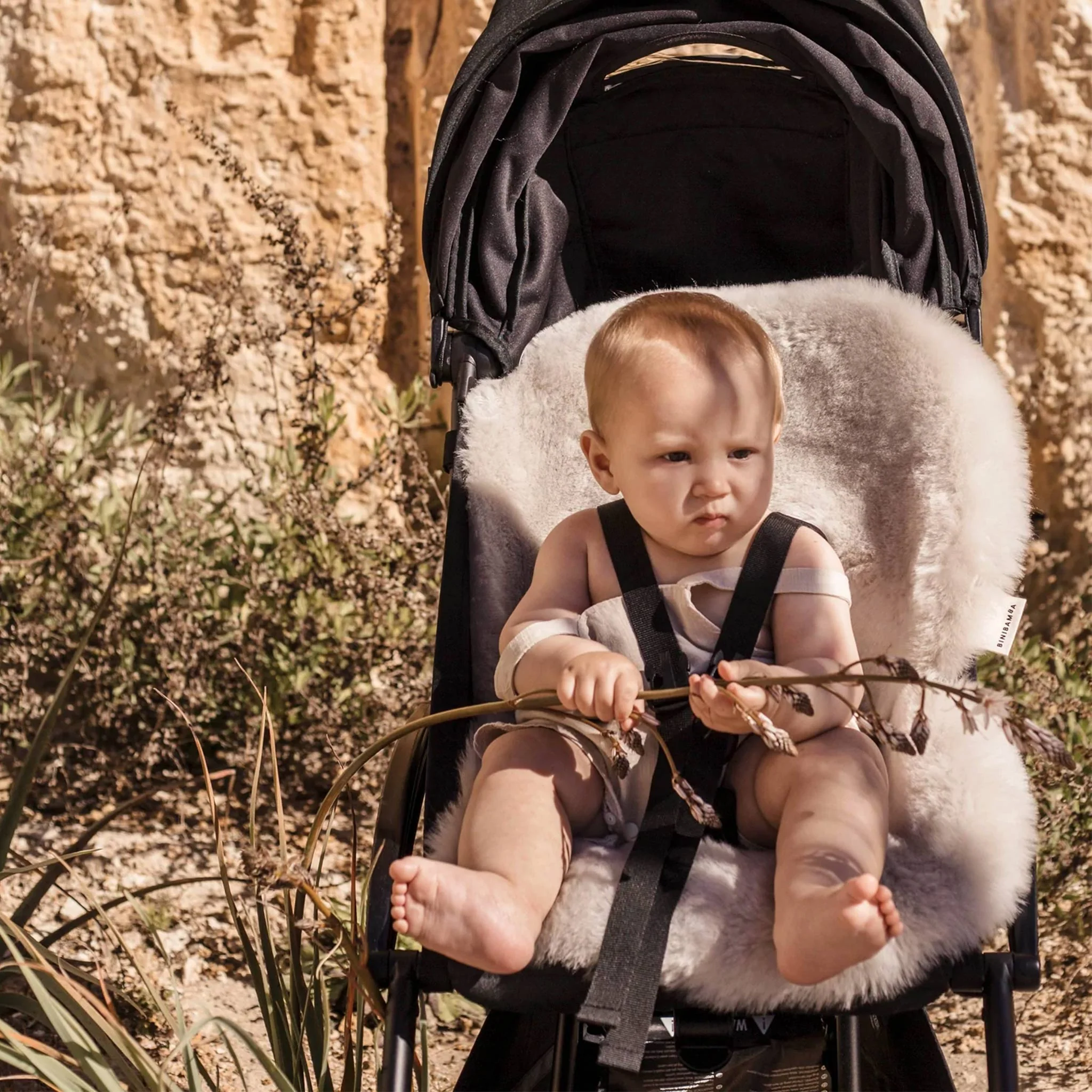 BINIBAMBA Sheepskin Snuggler Buggy Liner - Image 9