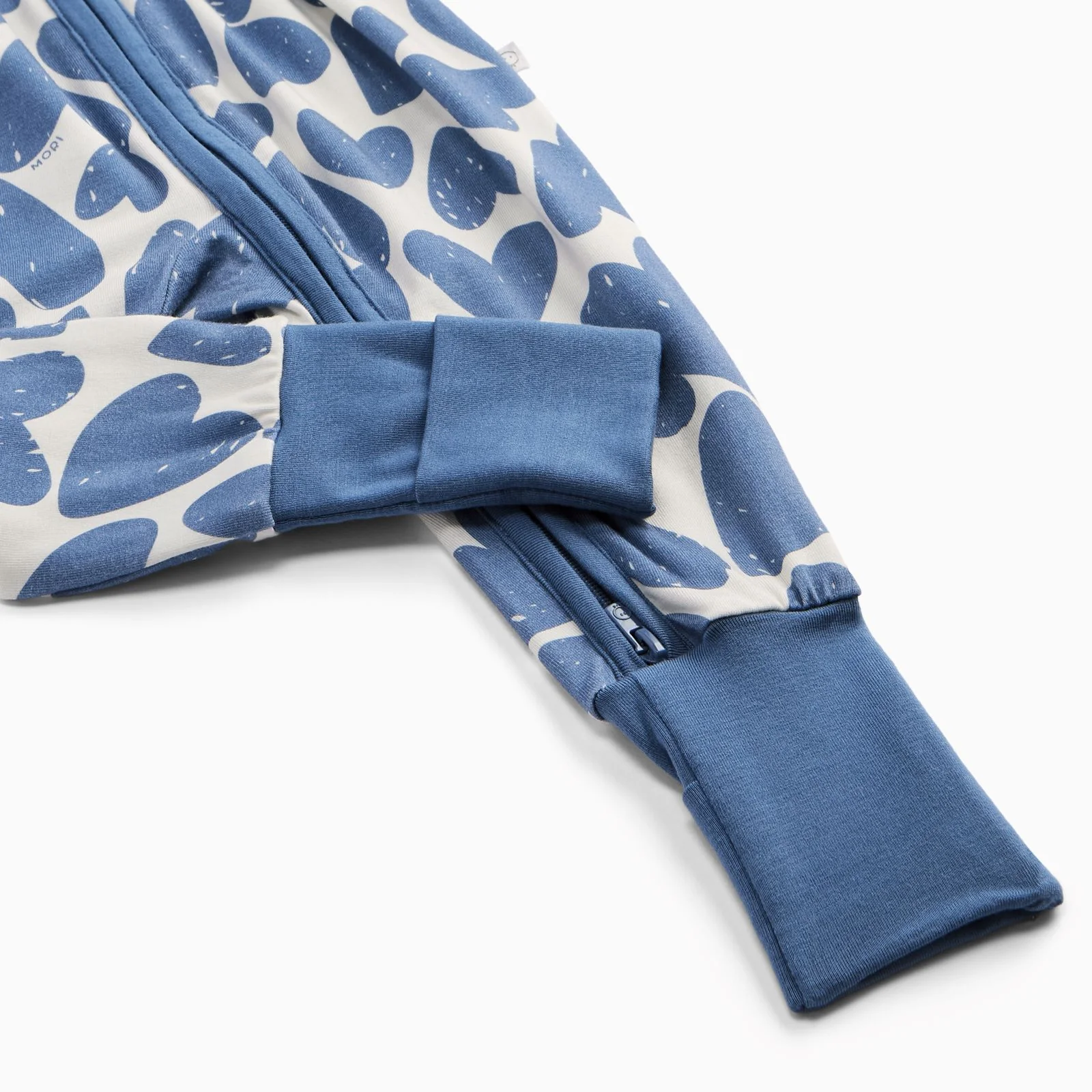 Blue Hearts Clever Zip Sleepsuit - Image 6