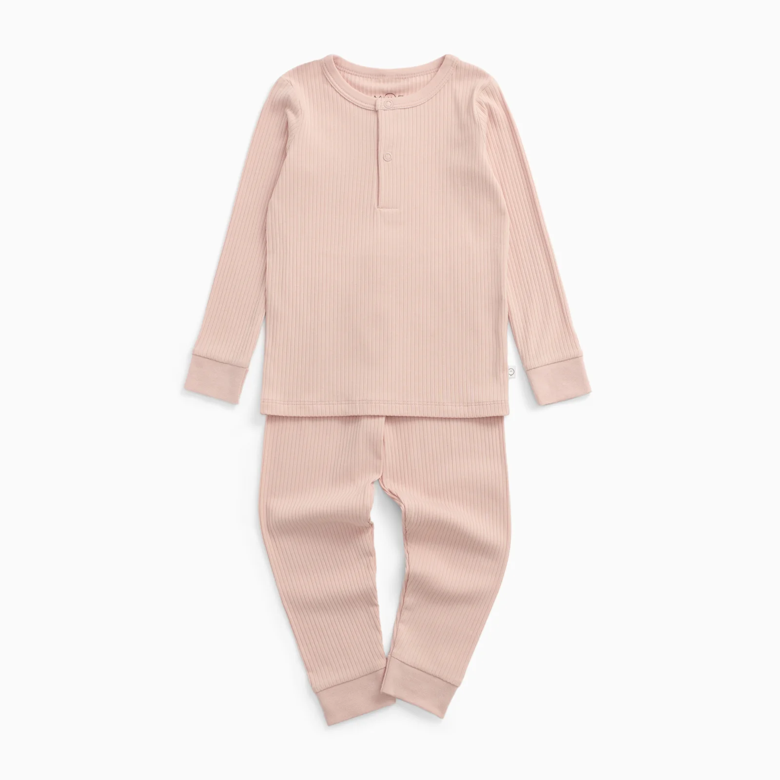 Blush Ribbed Pyjamas - Image 2