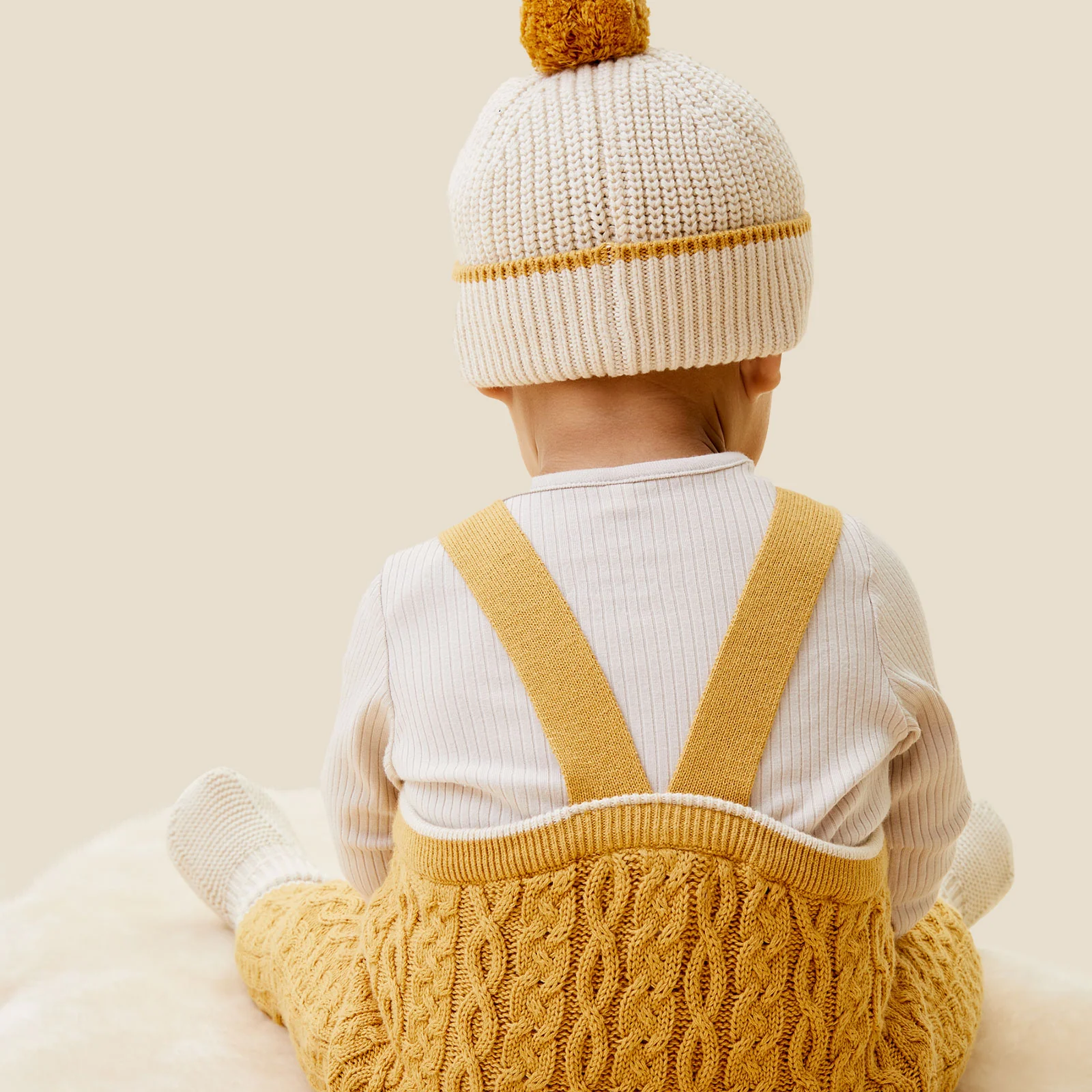Cable Knit Dungarees - Image 6