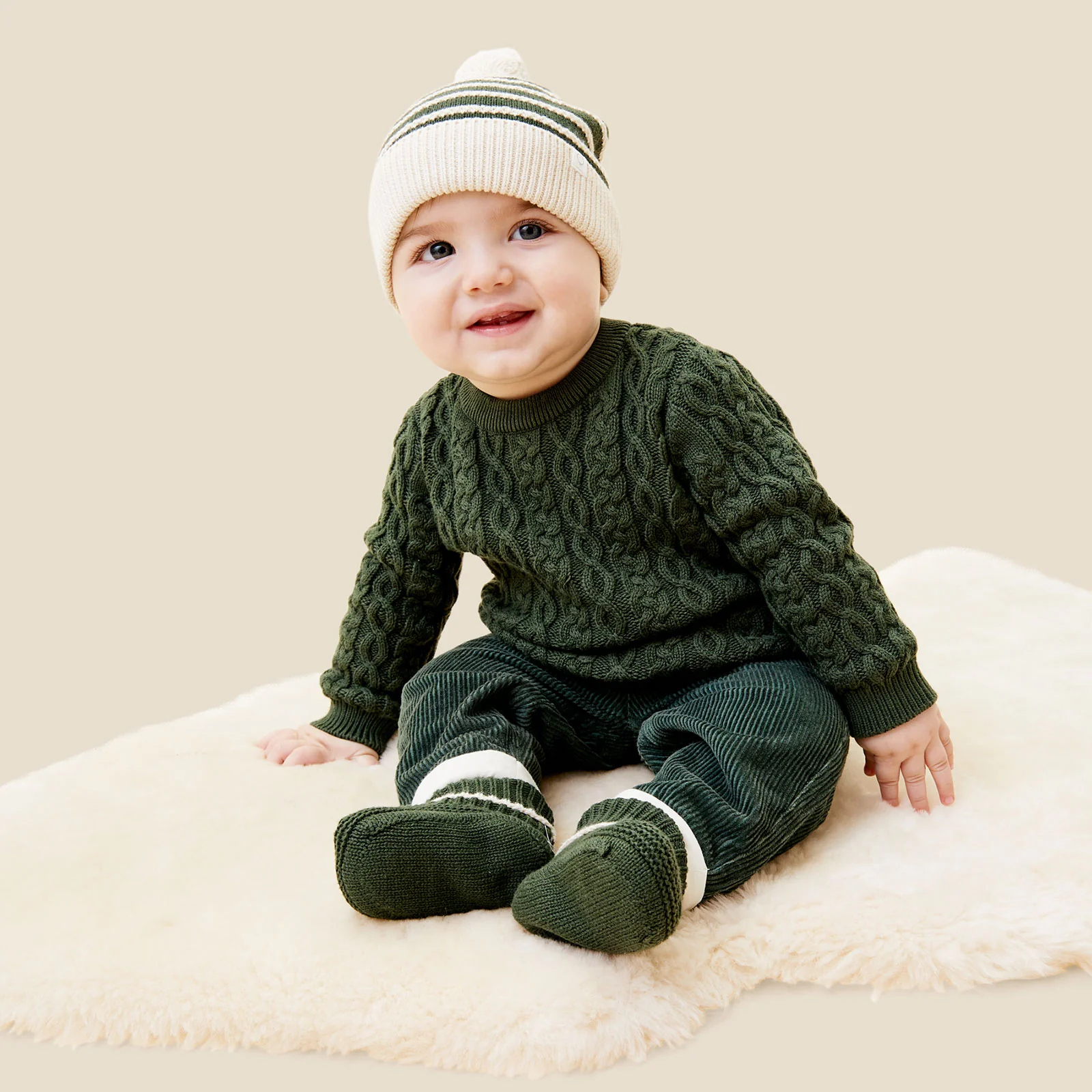 Cable Knit Jumper & Leggings Outfit - Image 3