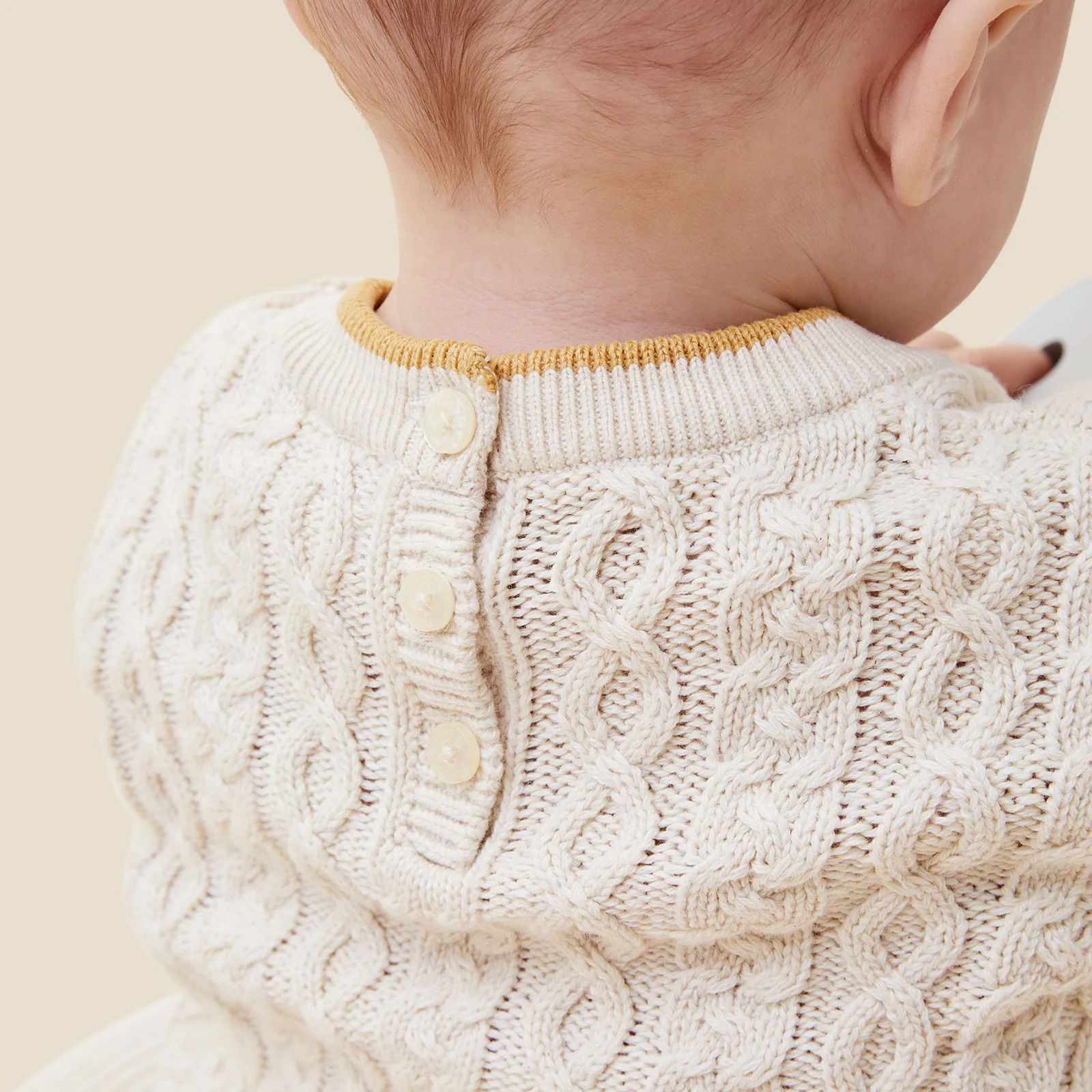 Cable Knit Tipped Jumper & Leggings Outfit - Image 5