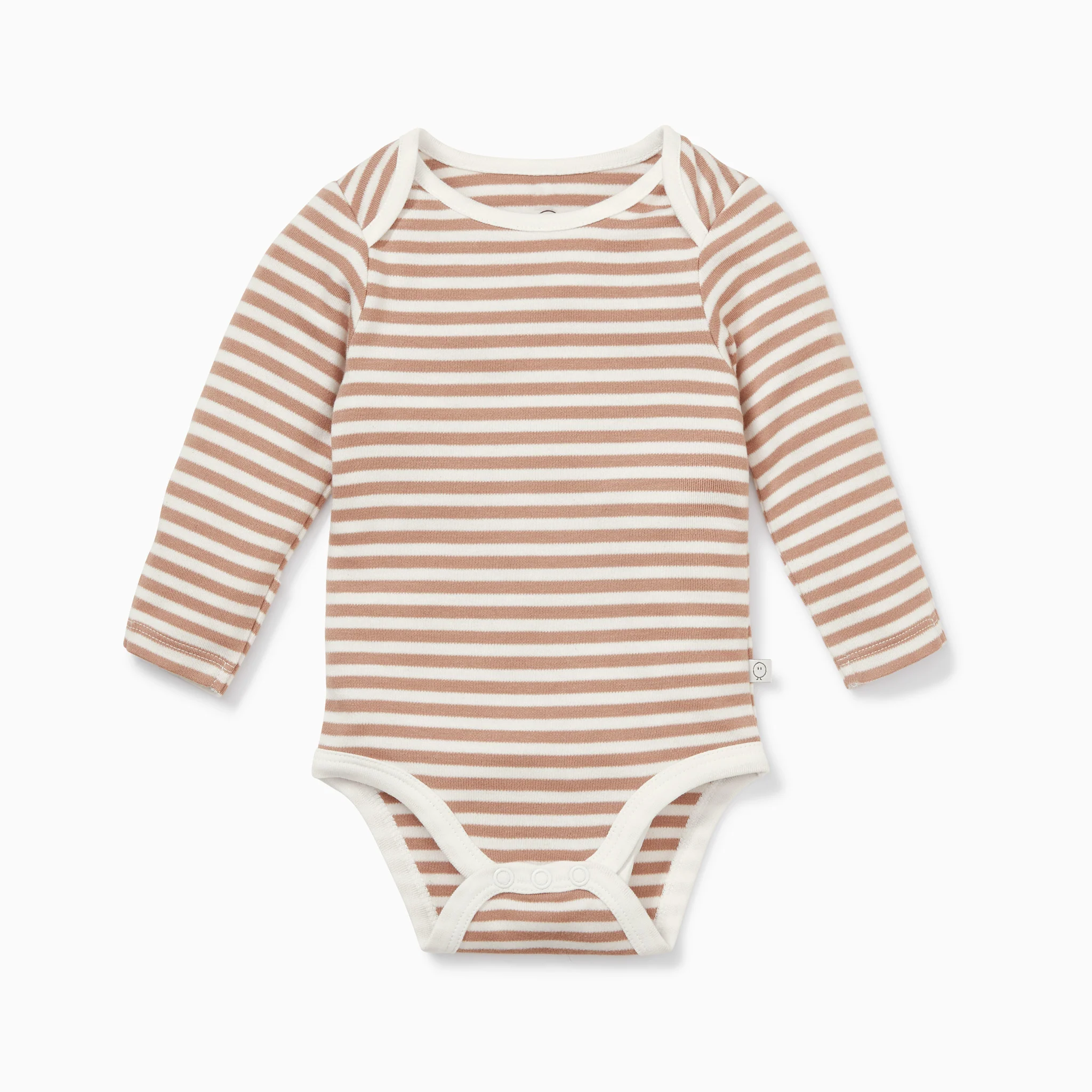 Caramel  Stripe & Pebble Long Sleeve Bodysuit 4 Pack - Image 2