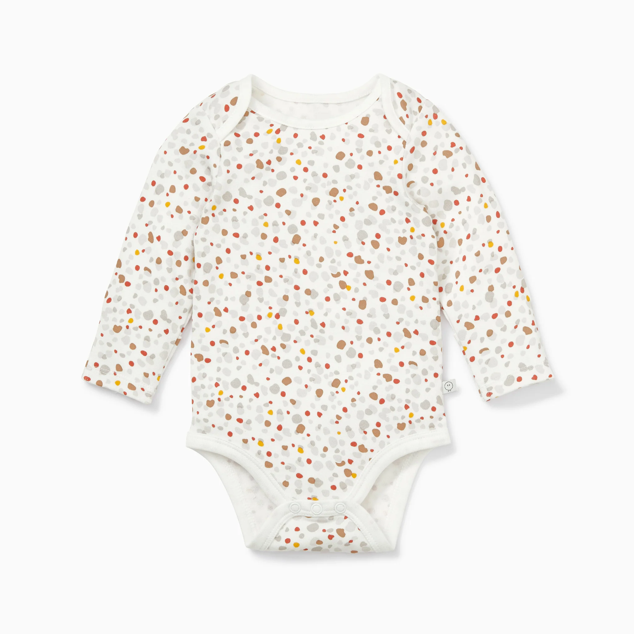 Caramel  Stripe & Pebble Long Sleeve Bodysuit 4 Pack - Image 4