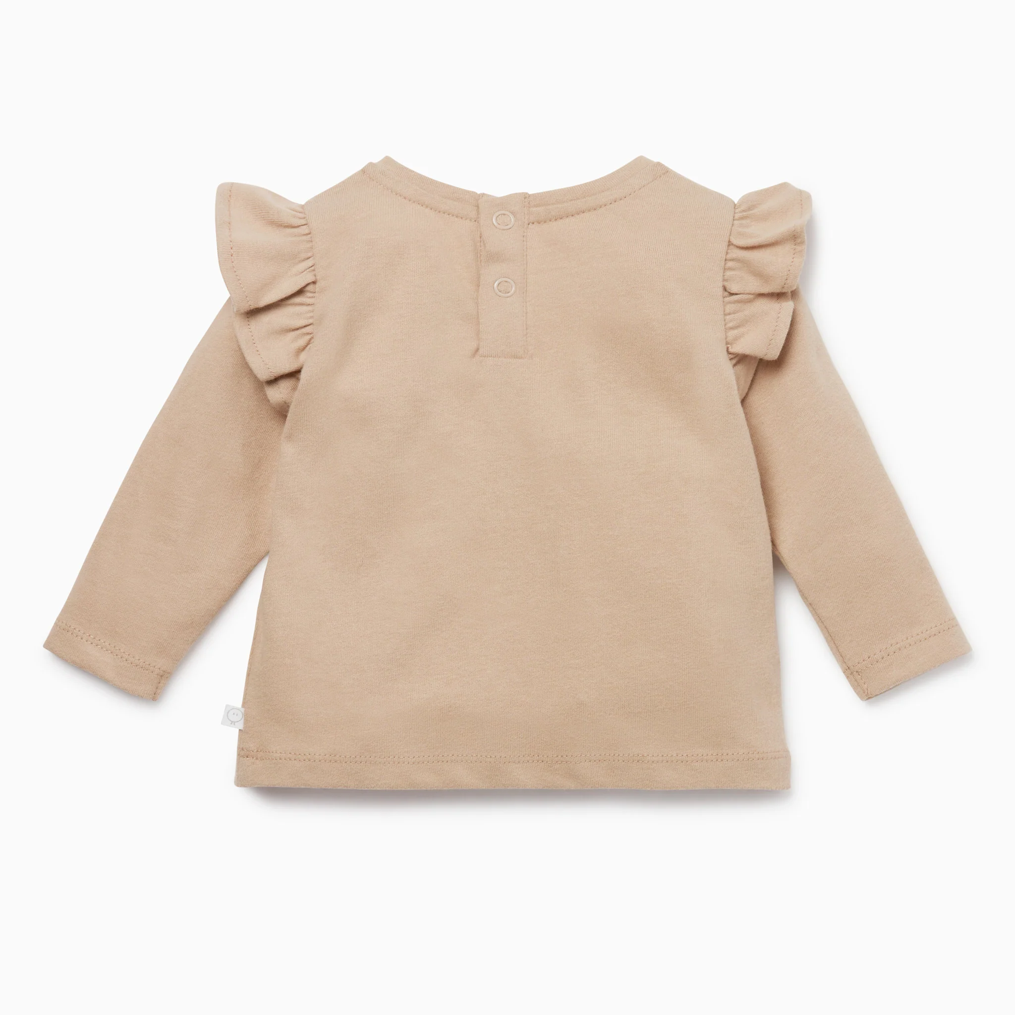 Caramel & Terracotta Dress and Ruffle T-Shirt Set - Image 3