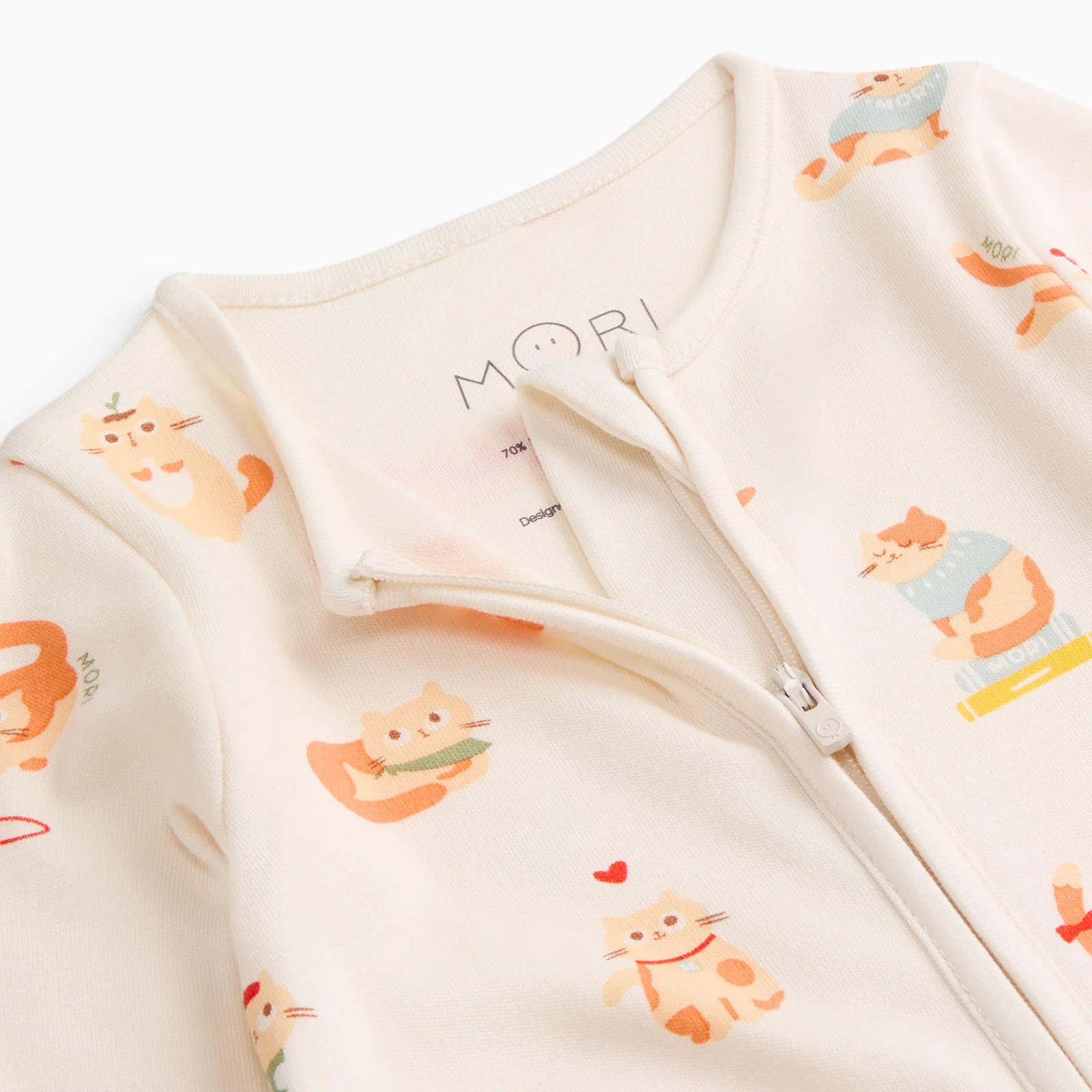 Cat Nap Clever Zip Sleepsuit - Image 4