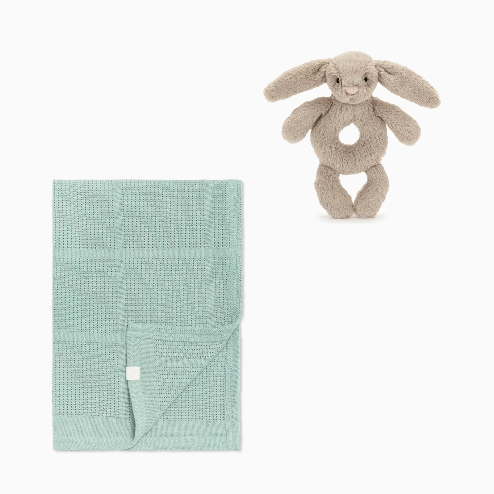 Cellular Blanket & Jellycat Ring Rattle Bundle - Image 2