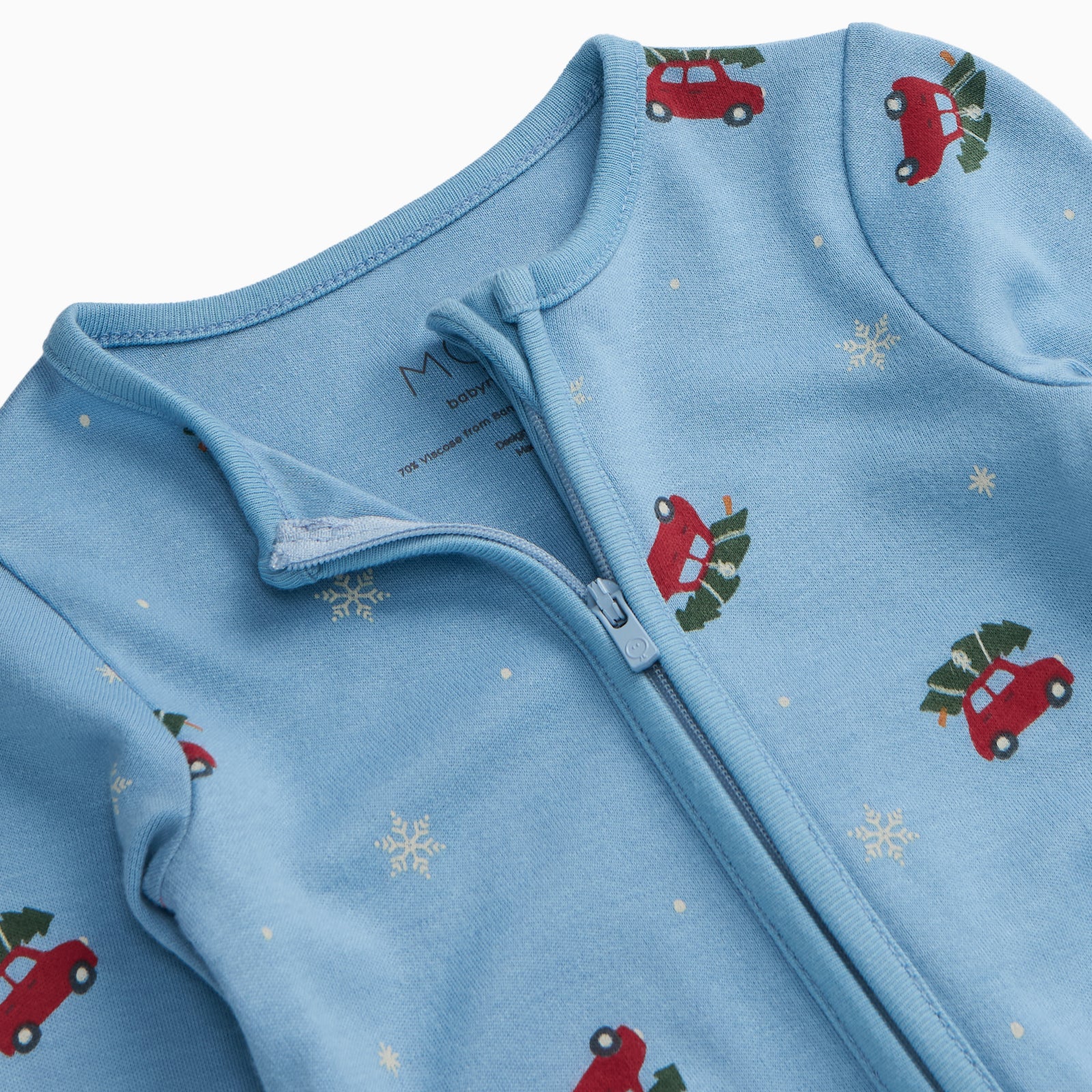 Christmas Car Clever Zip Sleepsuit - Image 3