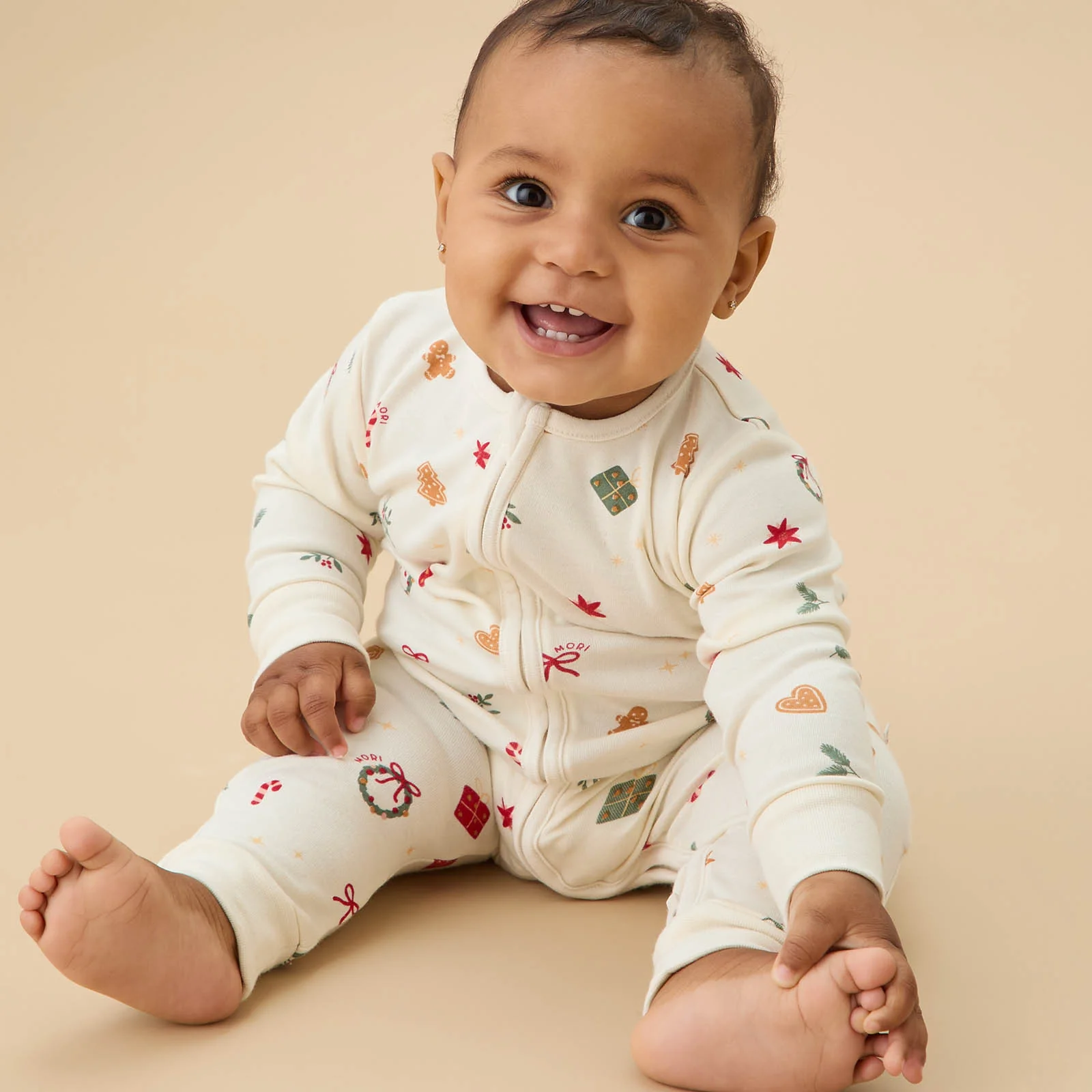 Christmas Clever Zip Sleepsuit - Image 2