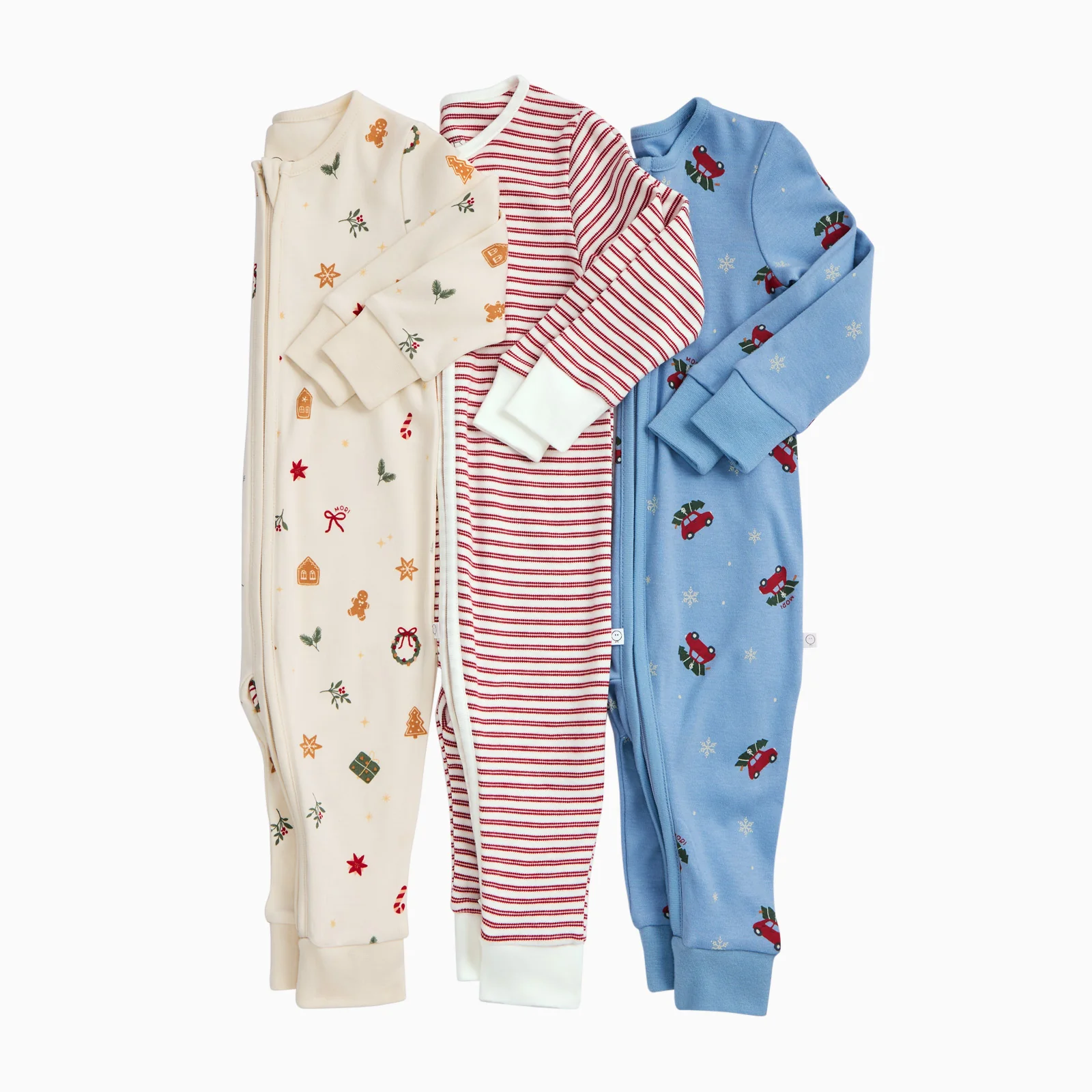 Christmas Clever Zip Sleepsuit 3 Pack - Image 5
