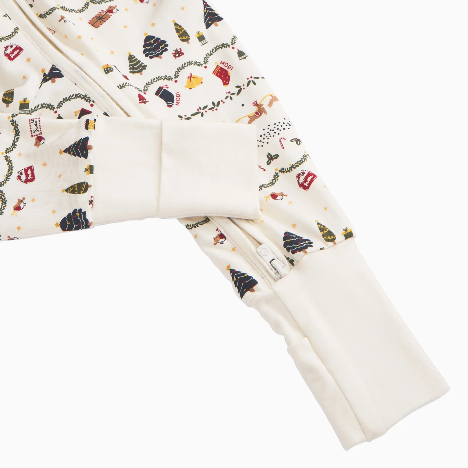 Christmas Fairisle Clever Zip Sleepsuit - Image 5