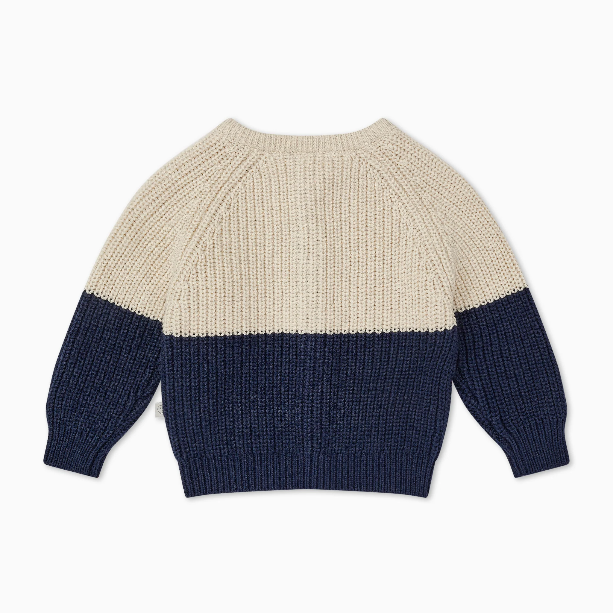 Chunky Knit Colourblock Cardigan - Image 3
