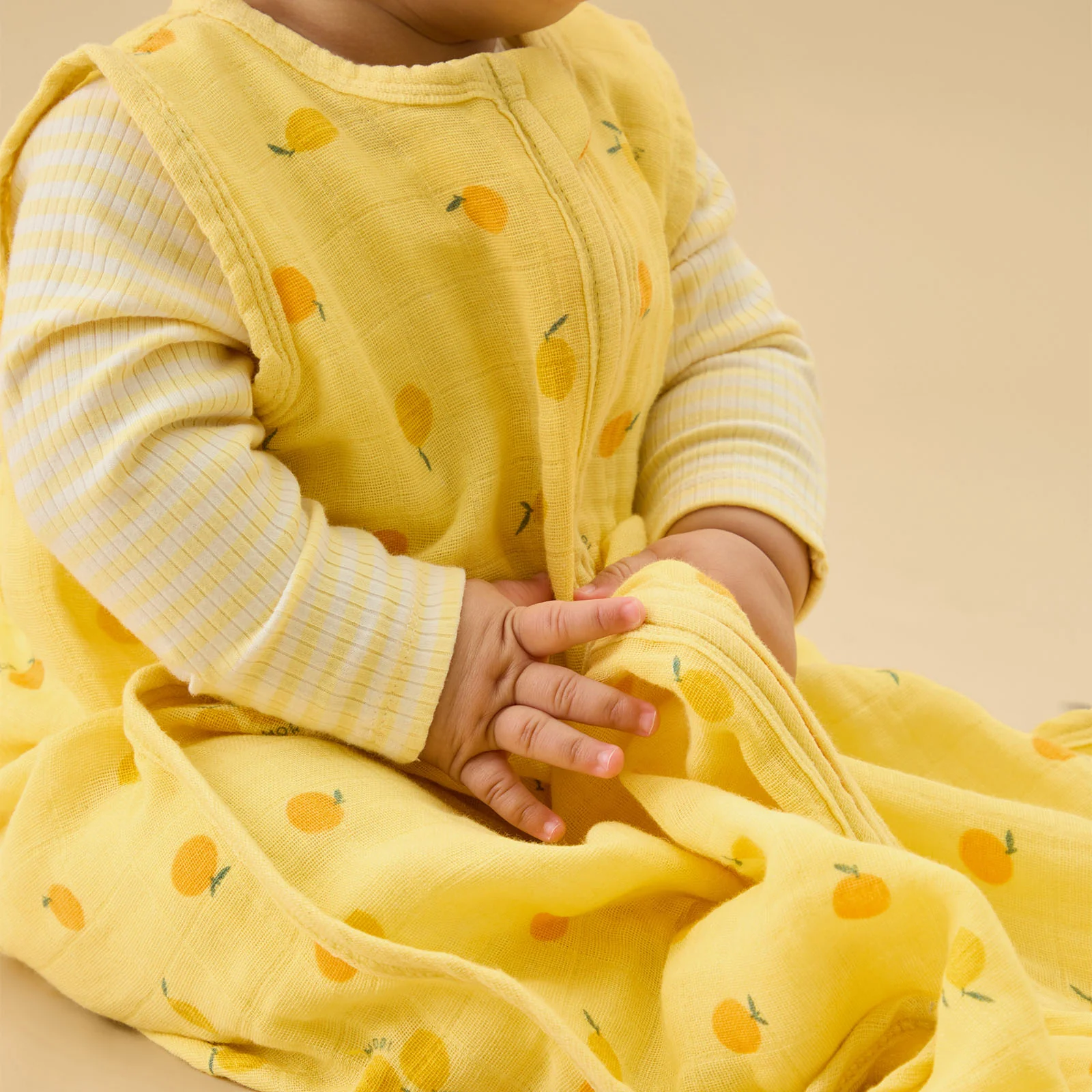 Citrus Muslin Front Opening Sleeping Bag