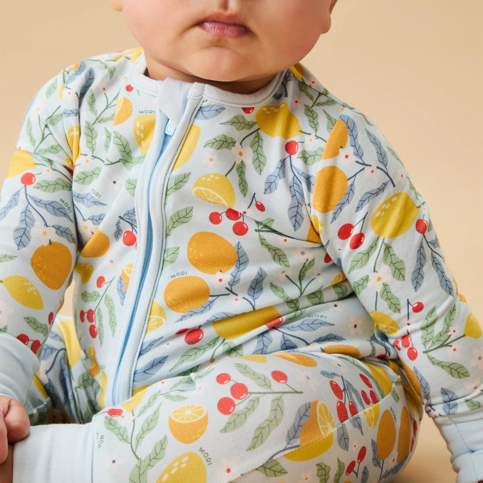 Citrus Summer Clever Zip Sleepsuit