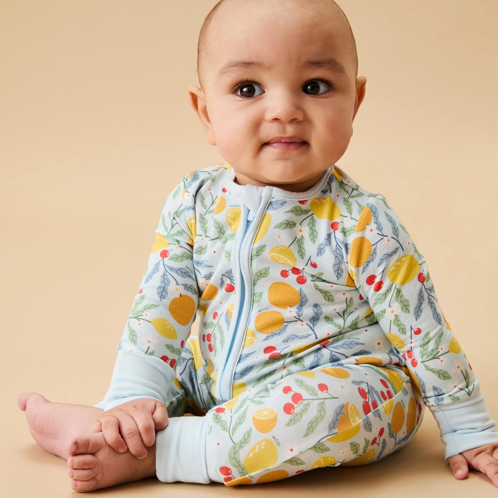 Citrus Summer Clever Zip Sleepsuit - Image 2