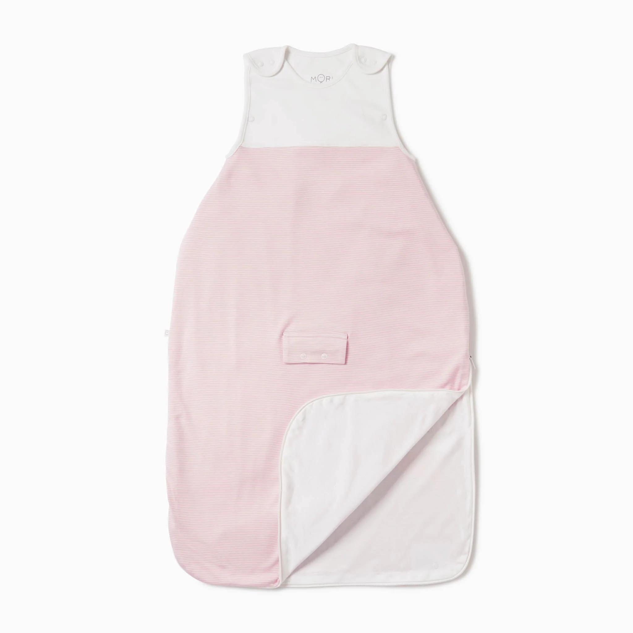 Clever Year Round Sleeping Bag 1.5 TOG - Blush Stripe - Image 2