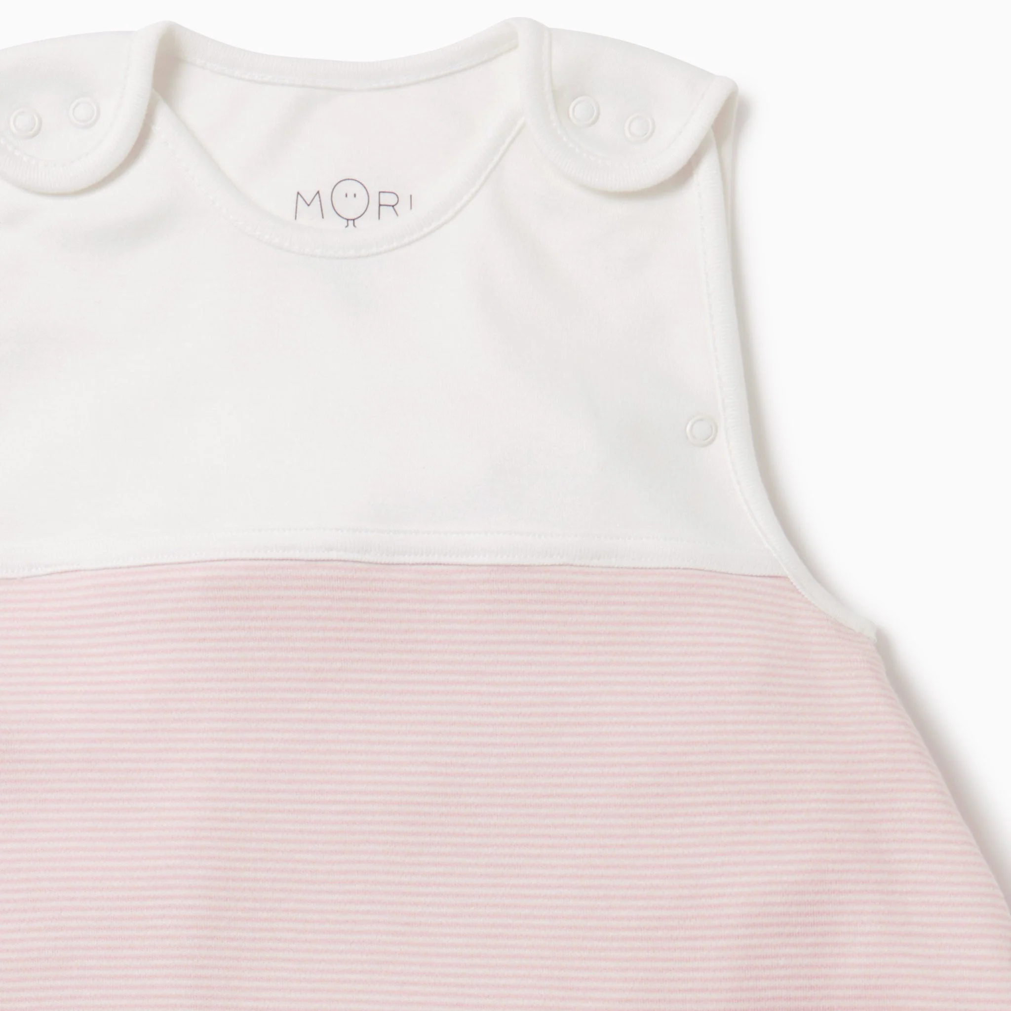 Clever Year Round Sleeping Bag 1.5 TOG - Blush Stripe - Image 3