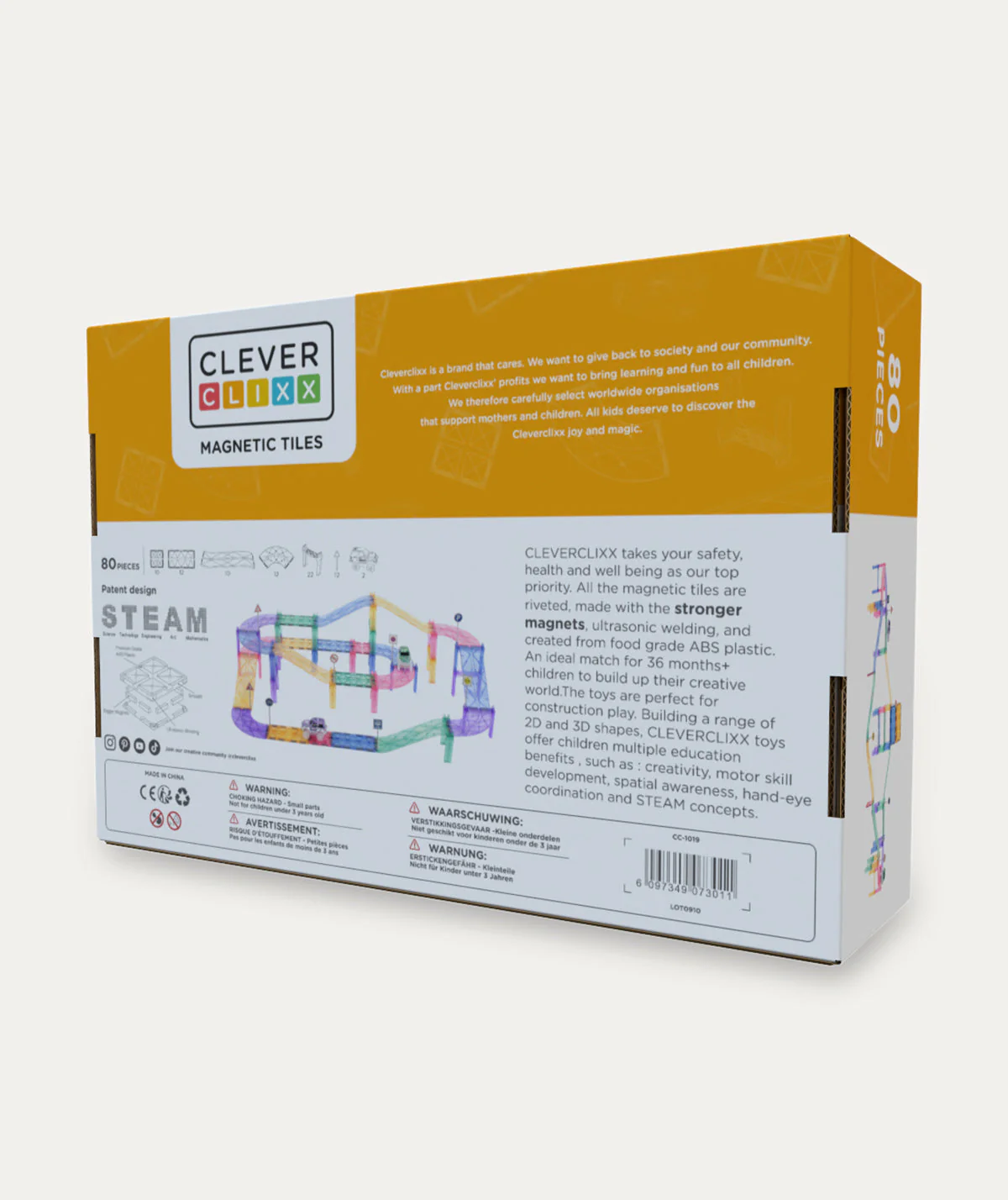 Cleverclixx Large Race Track Pastel 80 Pieces - Image 4