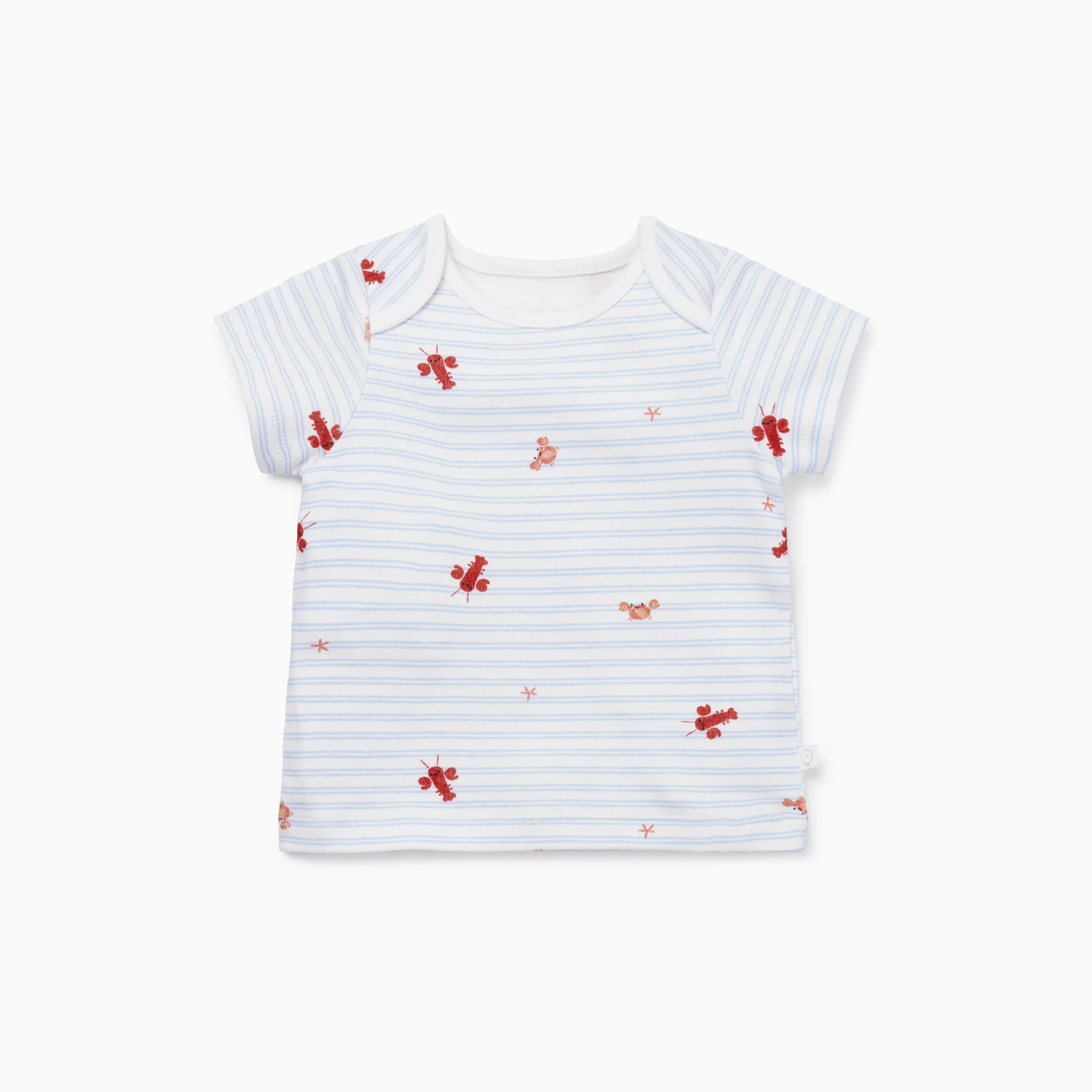 Coral Ocean Stripe T-Shirt & Leggings Set - Image 2