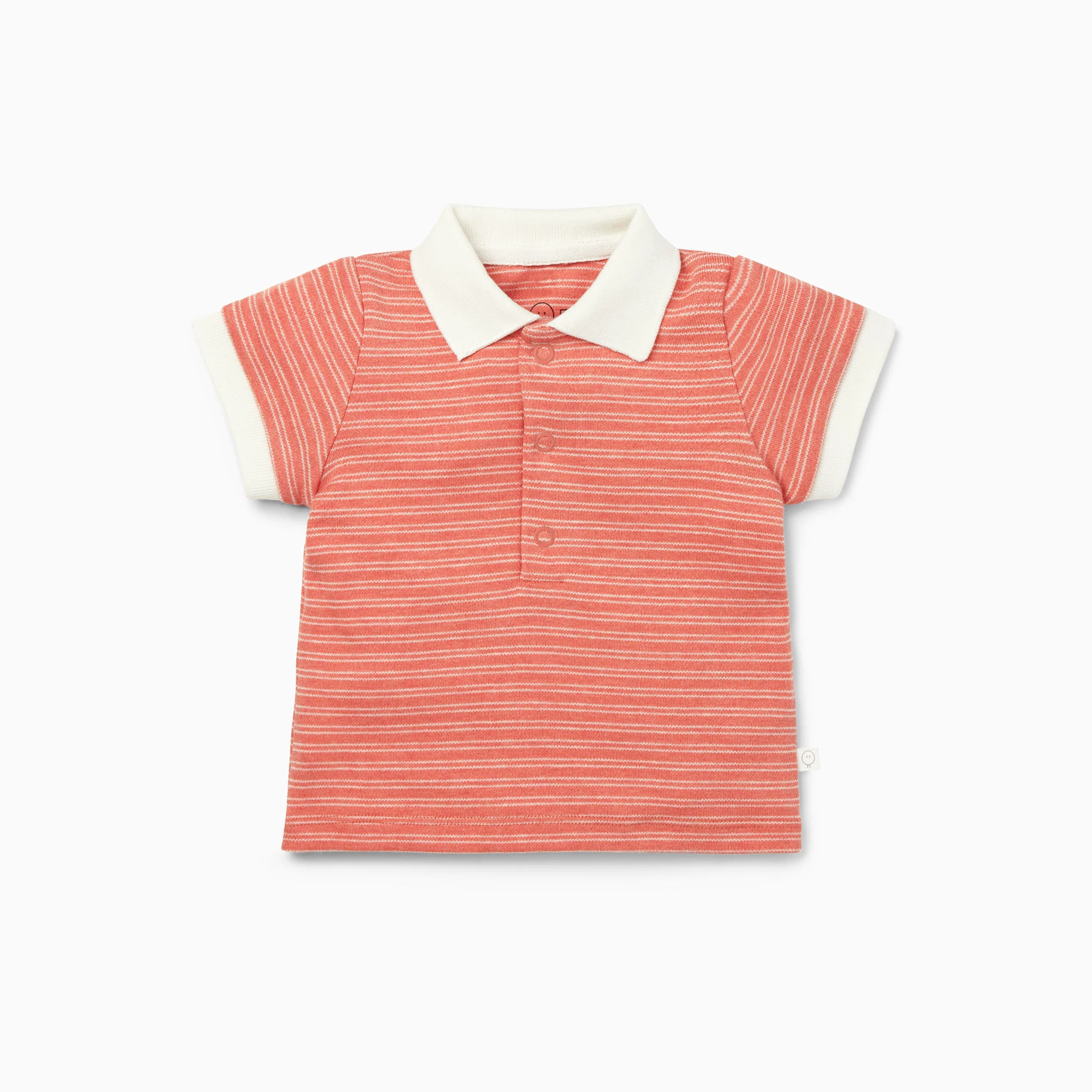Coral Polo Shirt & Shorts Set - Image 2