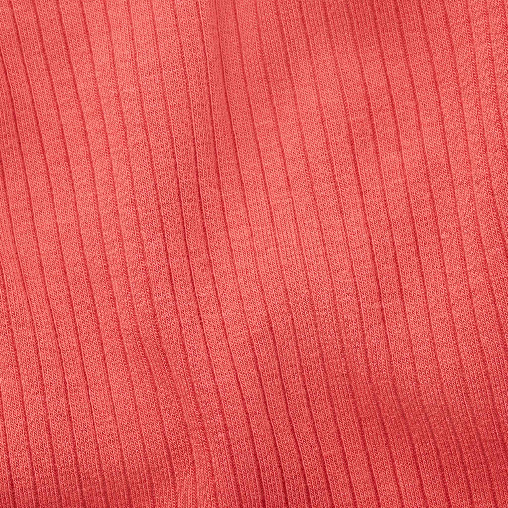 Coral Ribbed Long Sleeve Bodysuit - Image 3