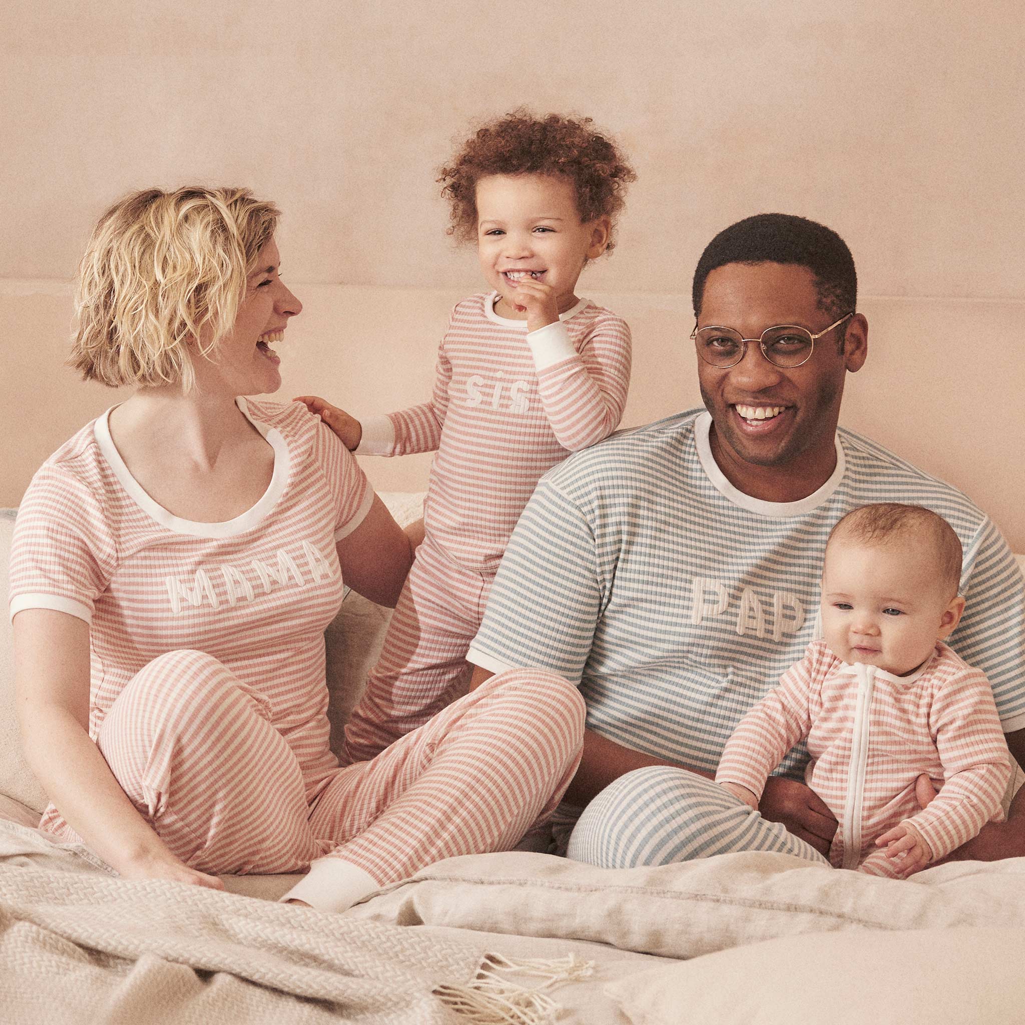 Pink Stripe Women's Ribbed Pyjamas - Image 5