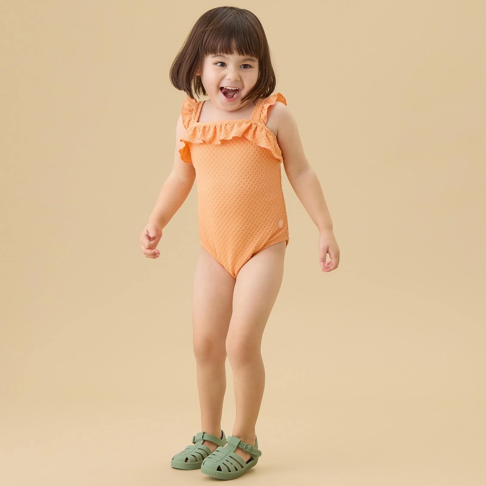 Coral Tide Frilled Swimsuit