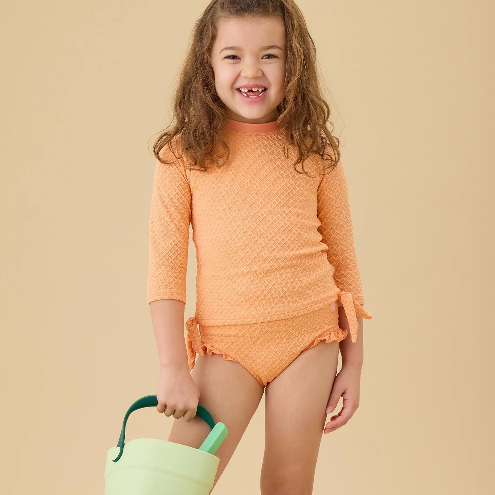 Coral Tide Rash Vest & Frilled Bottoms Swimsuit