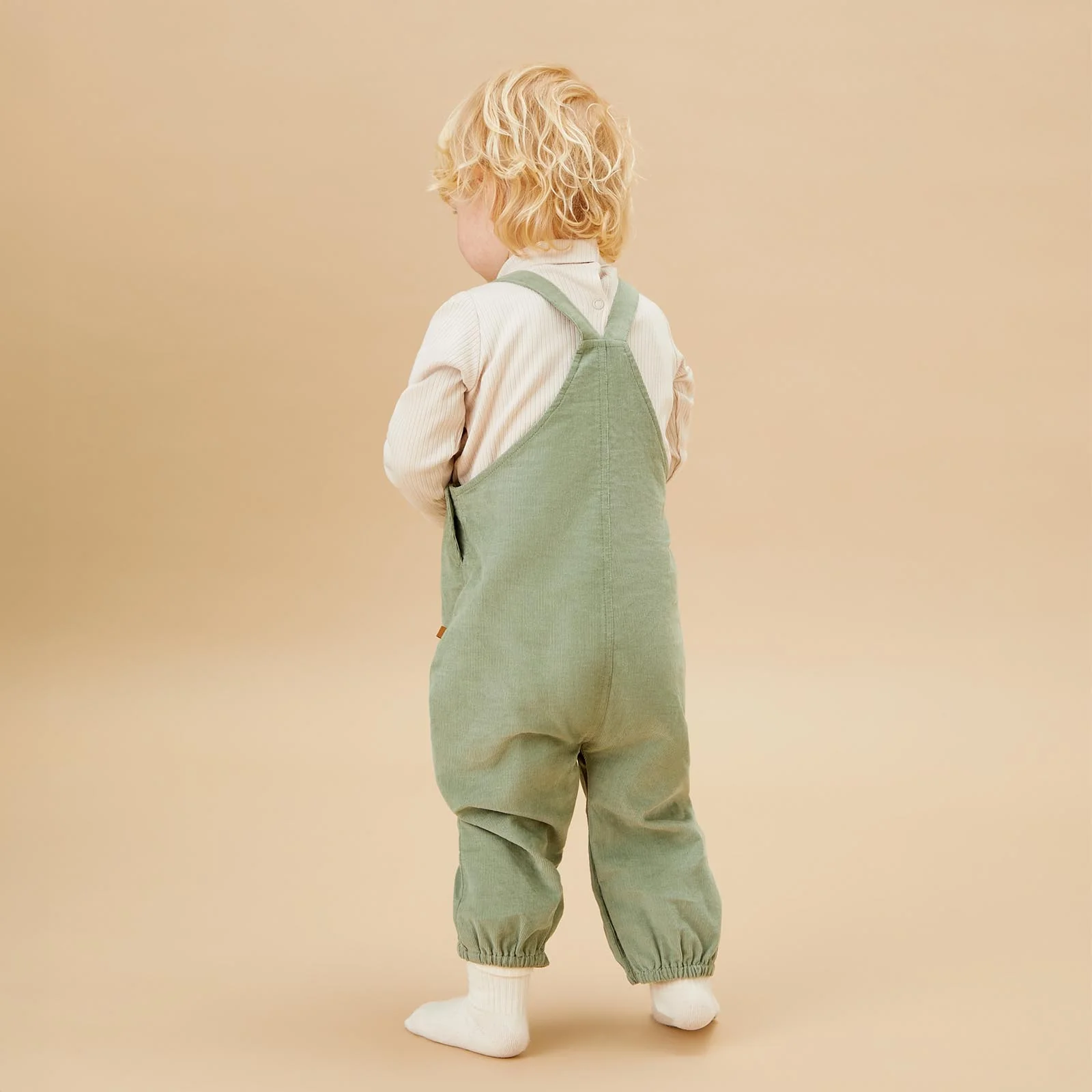 Corduroy Dungarees & Bodysuit Outfit - Image 2