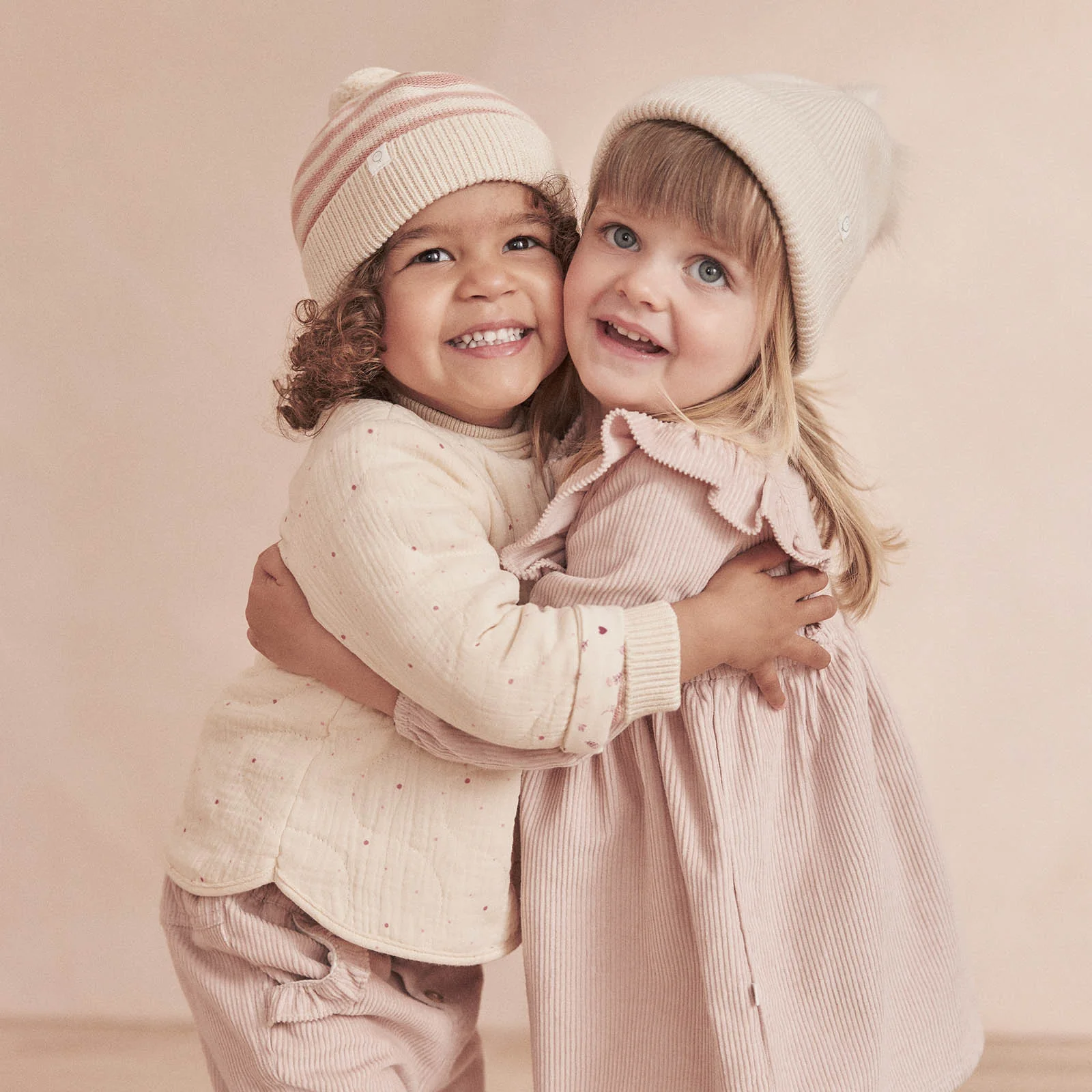 Corduroy Frilled Dress & Tights Outfit - Image 3