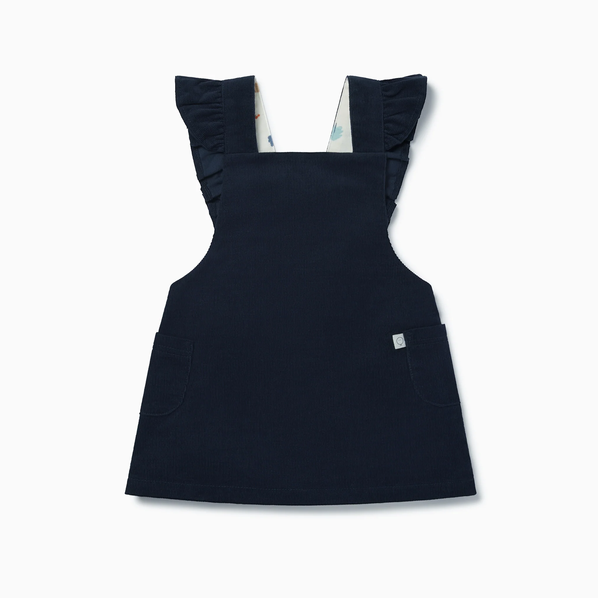 Corduroy Pinafore Dress, Bodysuit & Tights Outfit - Image 2