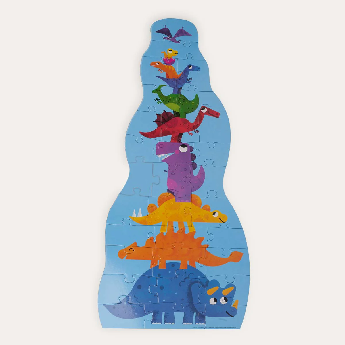 Crocodile Creek 30 piece Tower Puzzle Dinosaur - Image 3