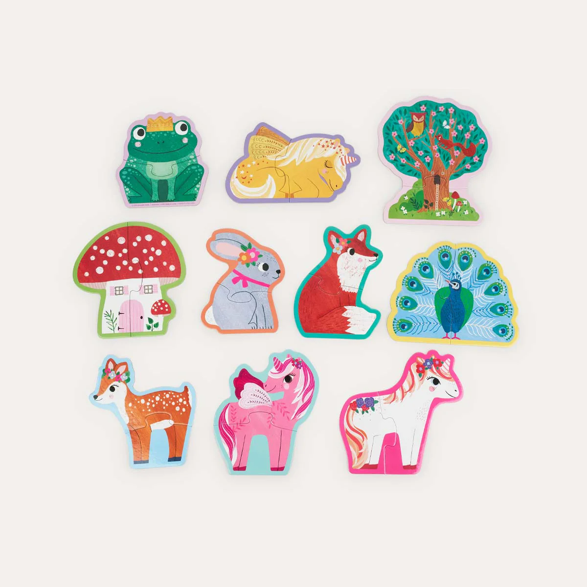 Crocodile Creek Let's Begin 2 Piece Puzzle Unicorn - Image 3