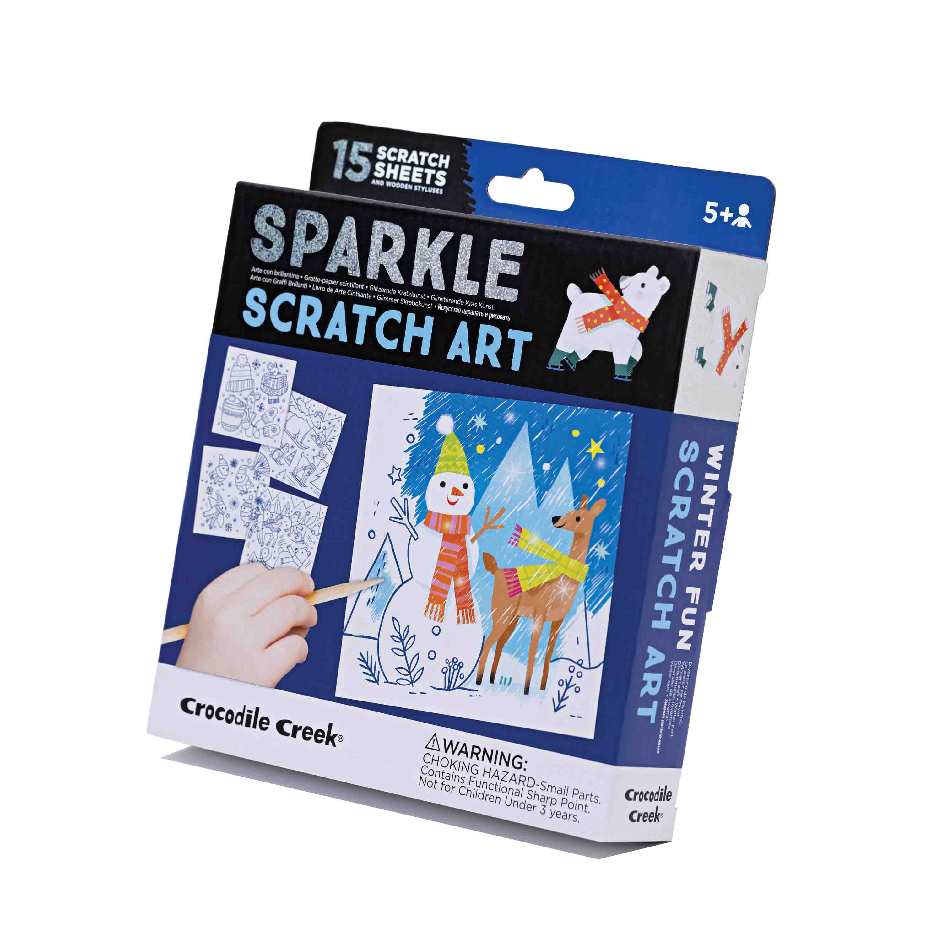 Crocodile Creek Winter Scratch Art